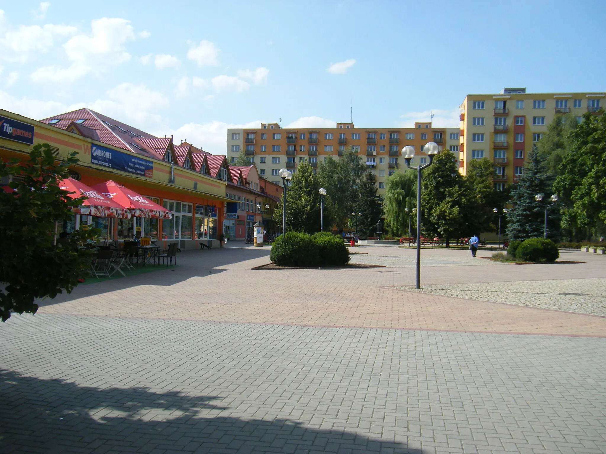 Photo showing: Studénka-Butovice, main square (Náměstí Republiky)