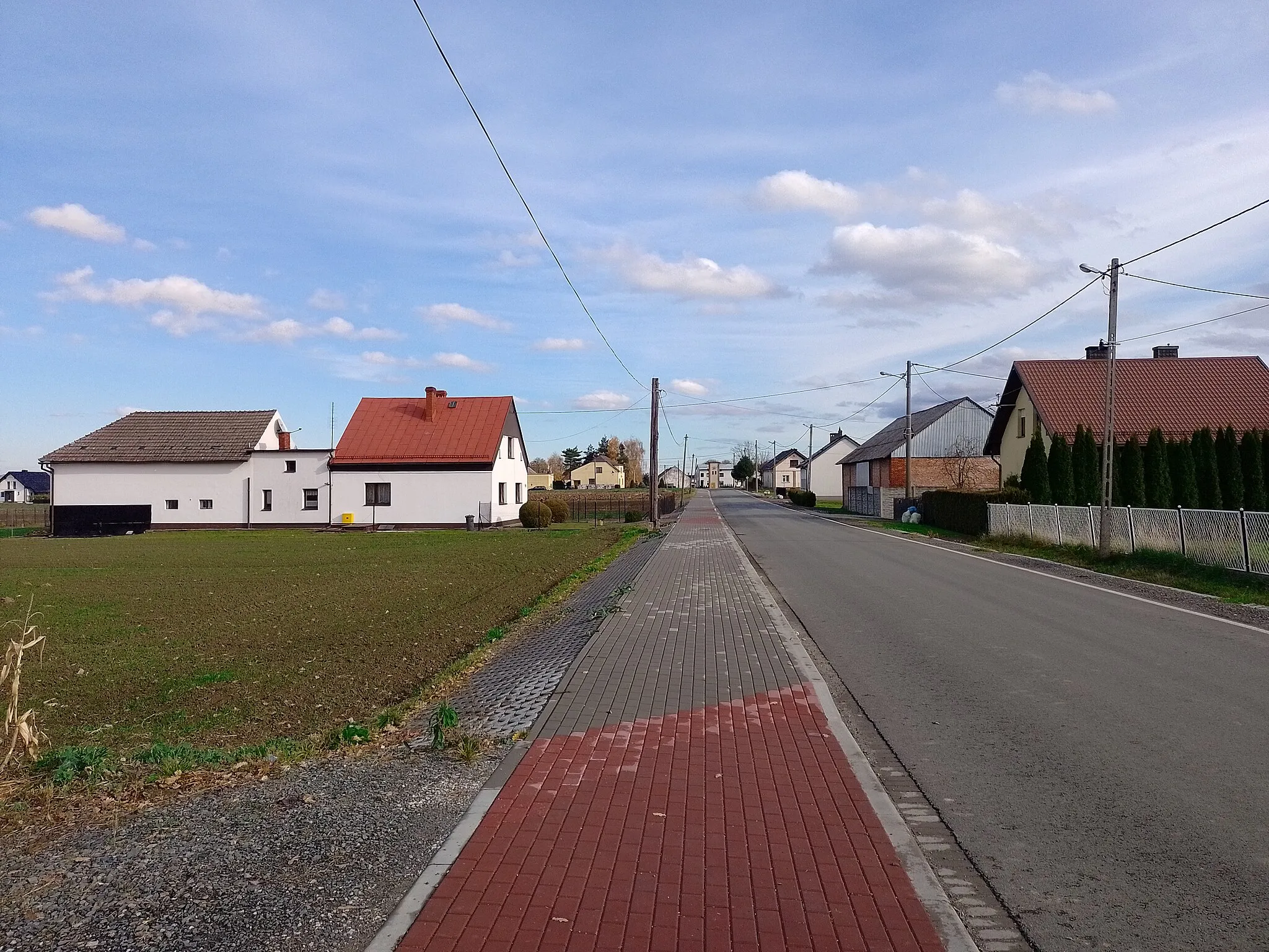 Photo showing: Główna Street in Rudyszwałd, Upper Silesia, Poland
