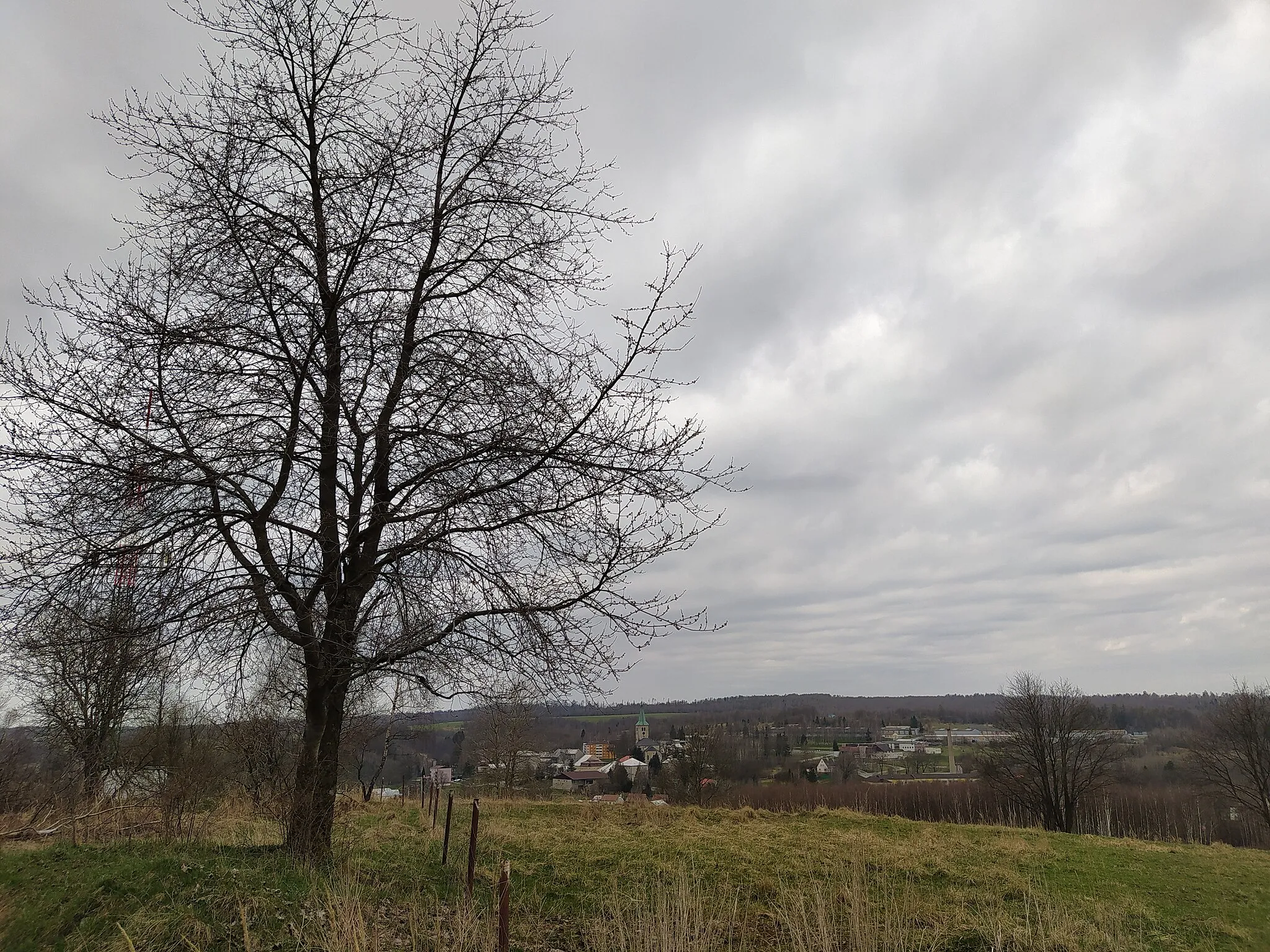 Photo showing: pohled na Město Libavá, Libavský vrch, Město Libavá, okres Olomouc
