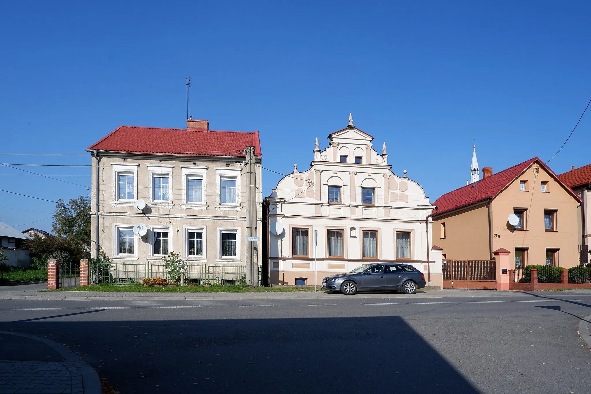 Photo showing: Główna Street in Branice, Poland
