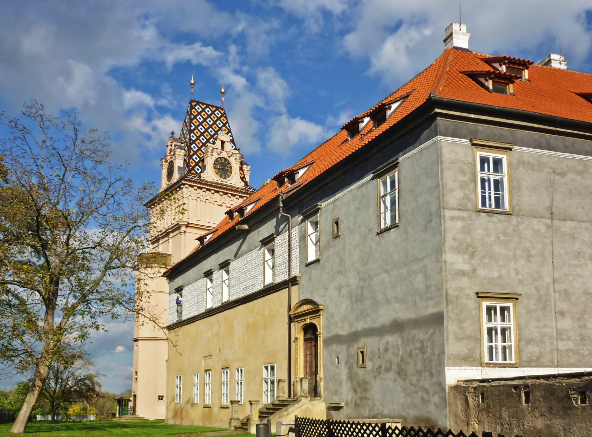 Photo showing: Schloss Brandeis in Brandeis an der Elbe (Brandýs nad Labem)