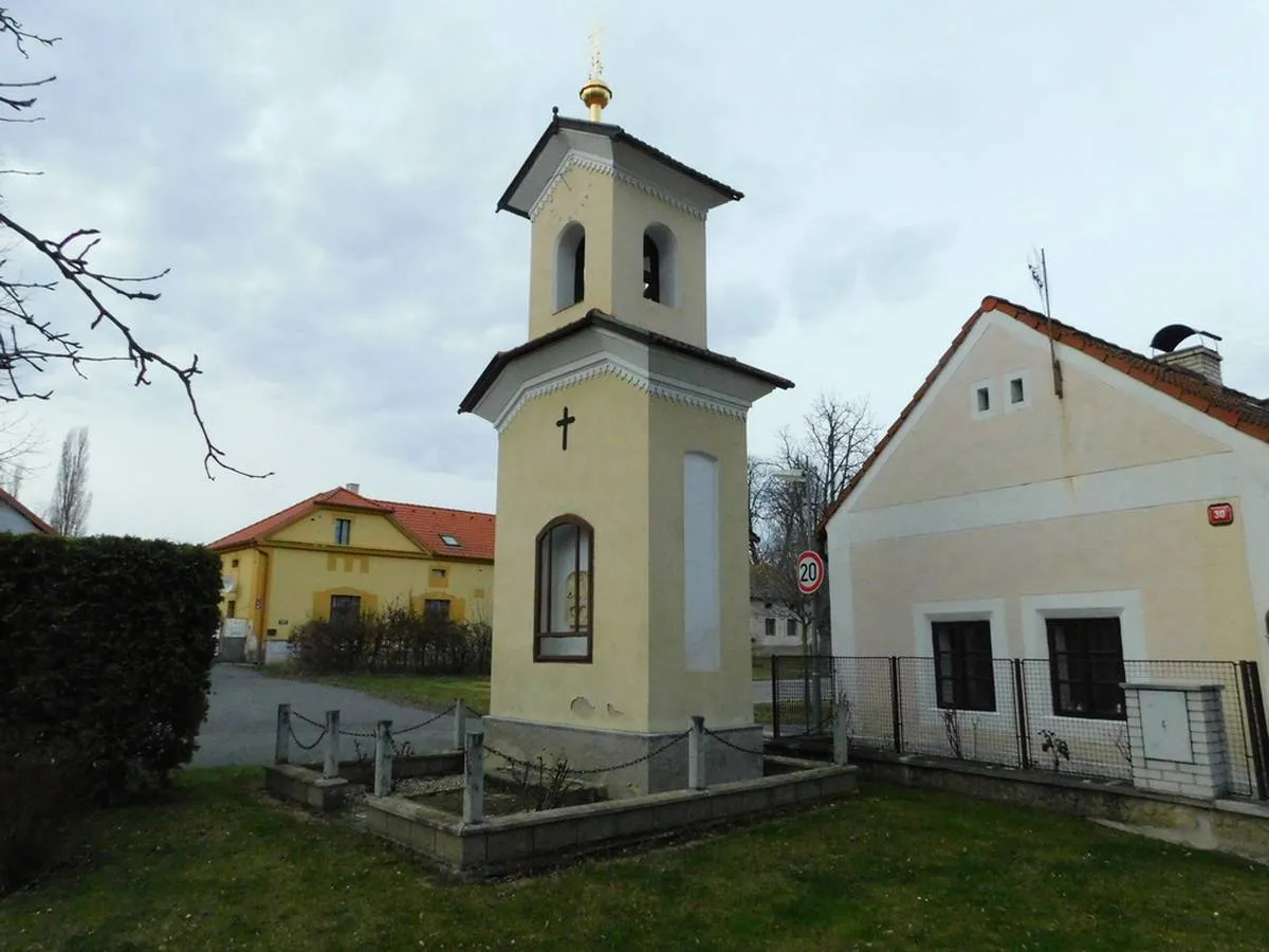 Photo showing: Bell tower in Tismice in Kolín District – entry no. 33802.