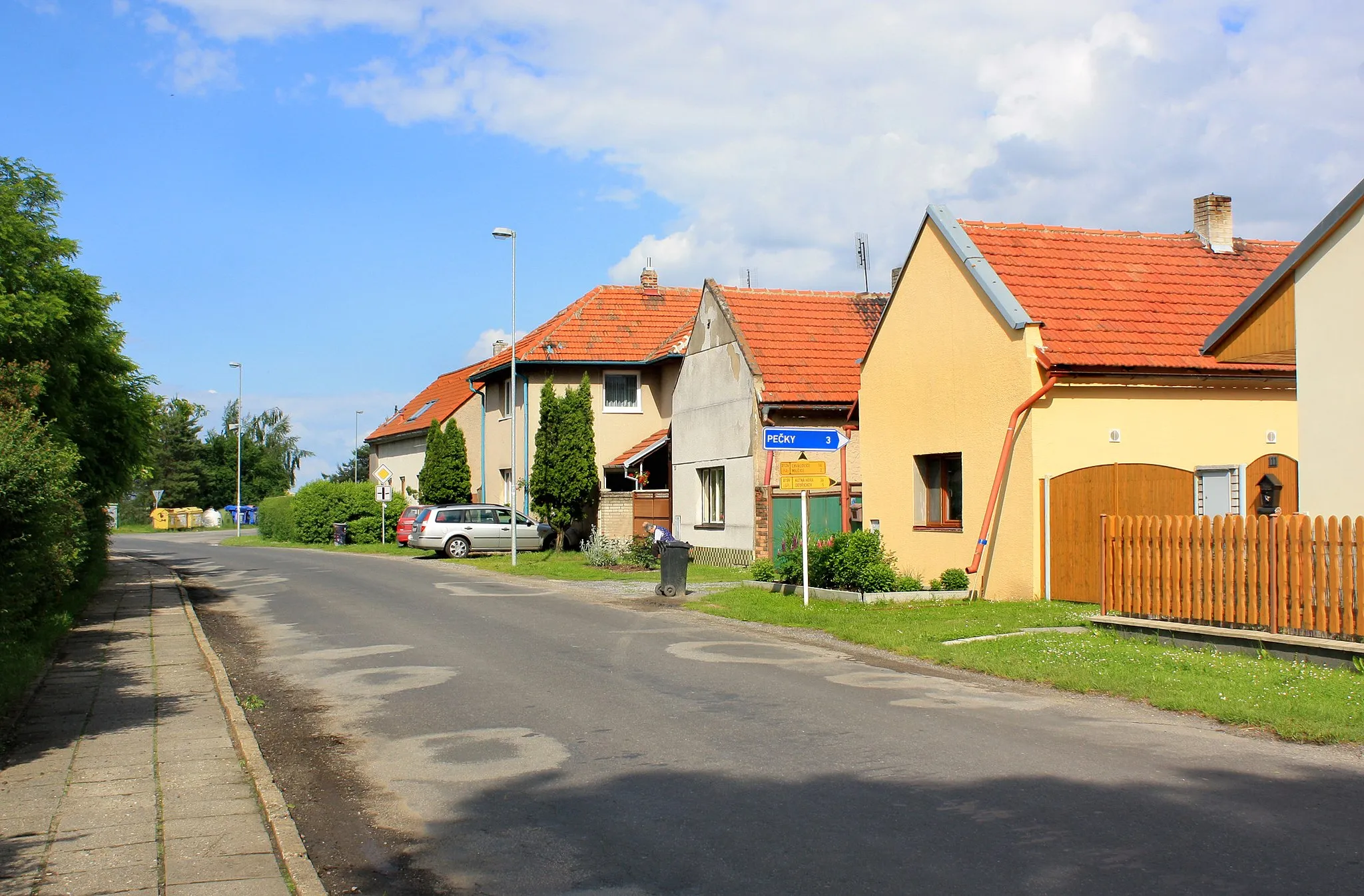 Photo showing: North part of Tatce village, Czech Republic