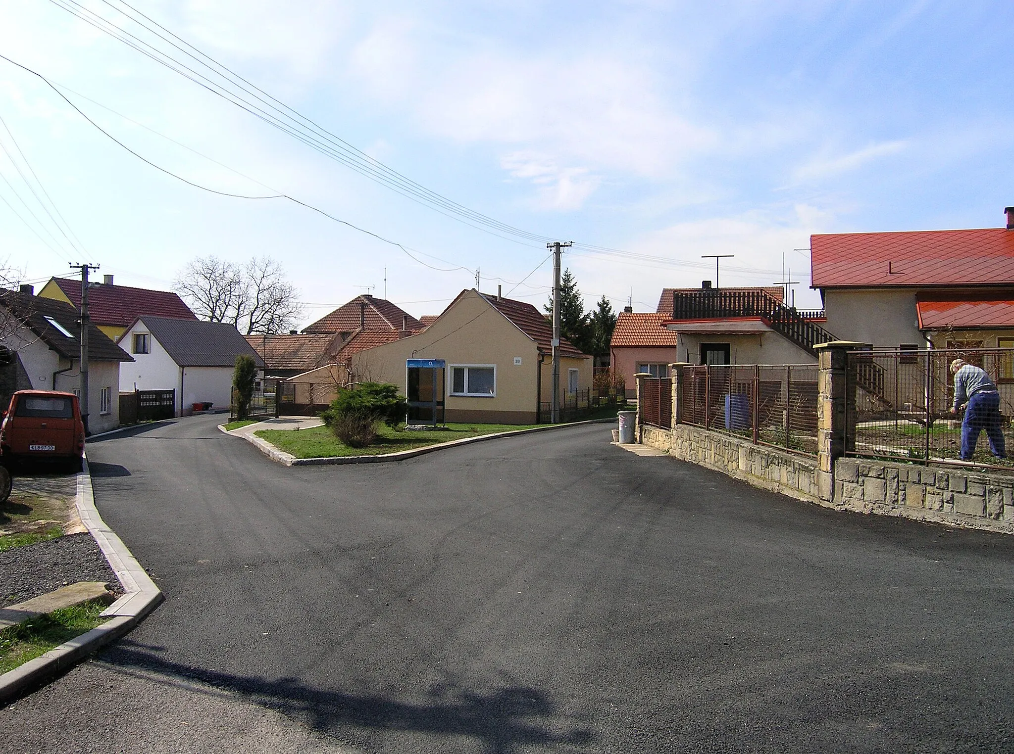Photo showing: West part of Zlončice village, Czech Republic