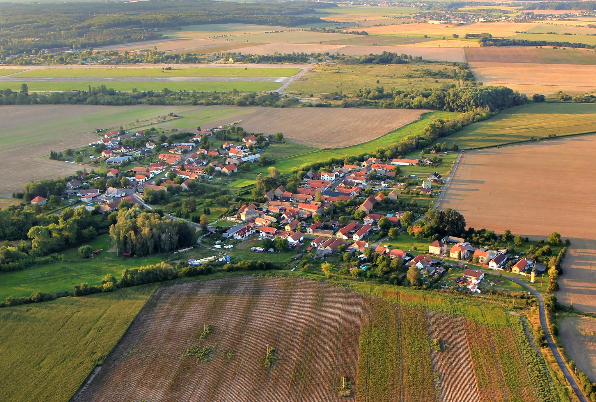 Photo showing: Aerial view of Zbožíčko, Czech Republic