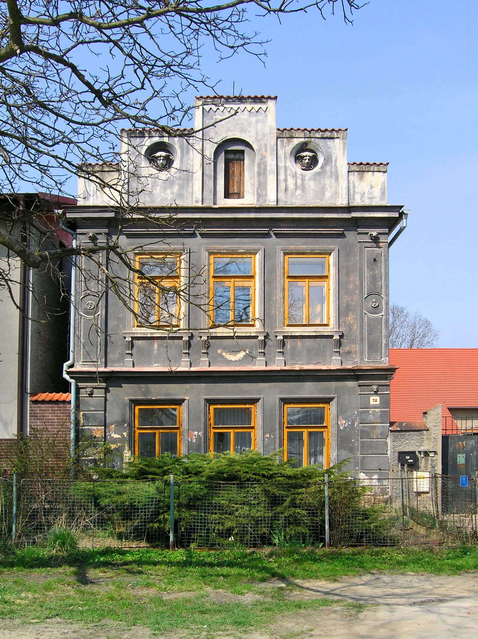 Photo showing: Central part of Brázdim village, Czech Republic