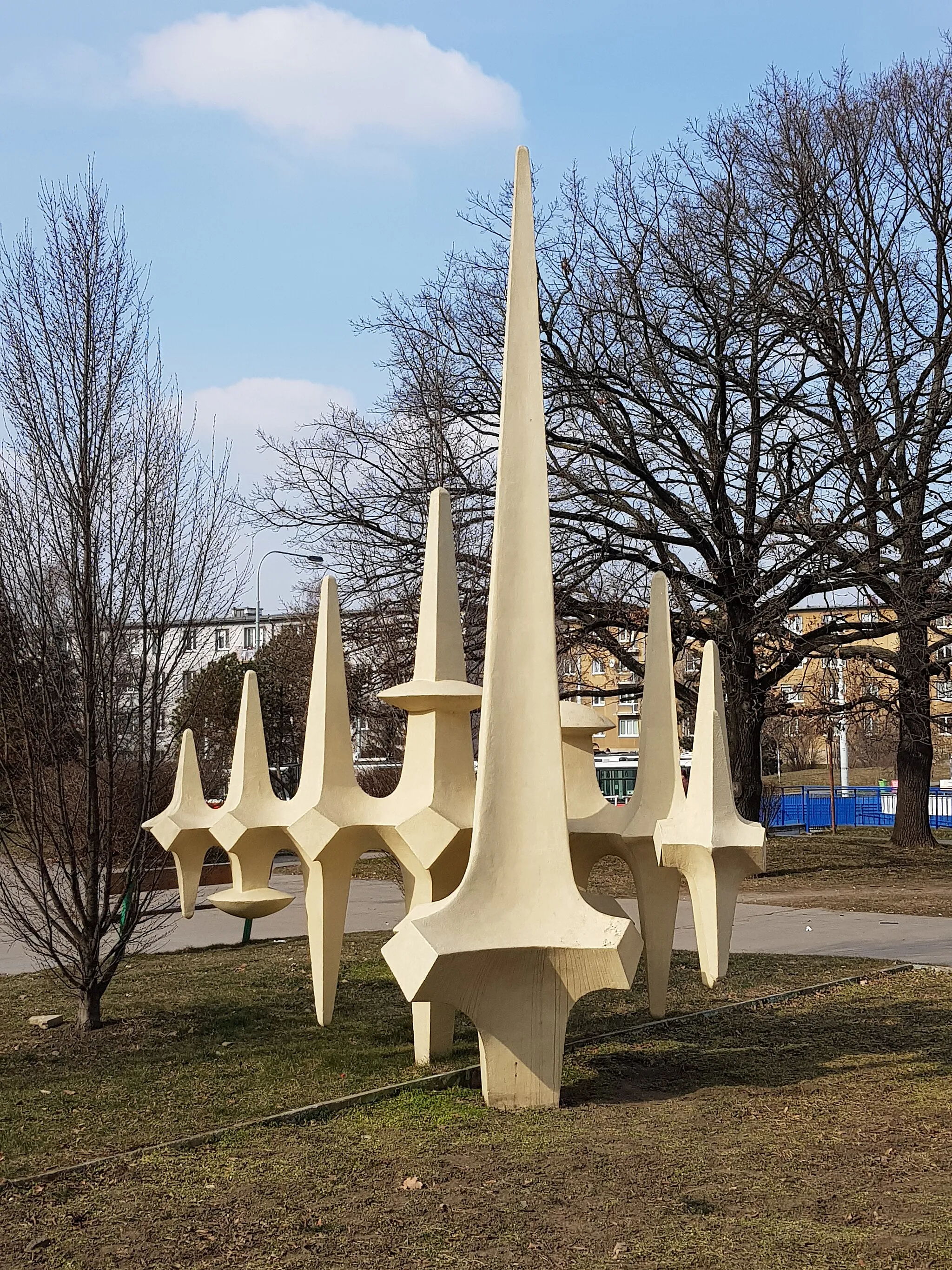 Photo showing: Fuga - abstract piece of art in Hloubětín, Prague