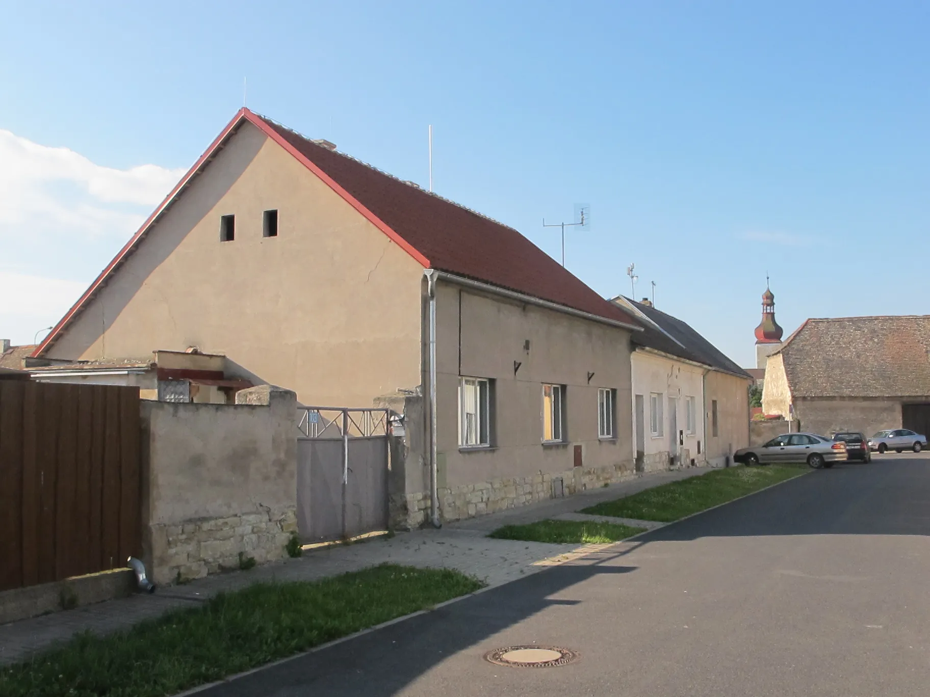 Photo showing: Birthplace of painter Jan Křížek in Dobroměřice (Czech Republic)