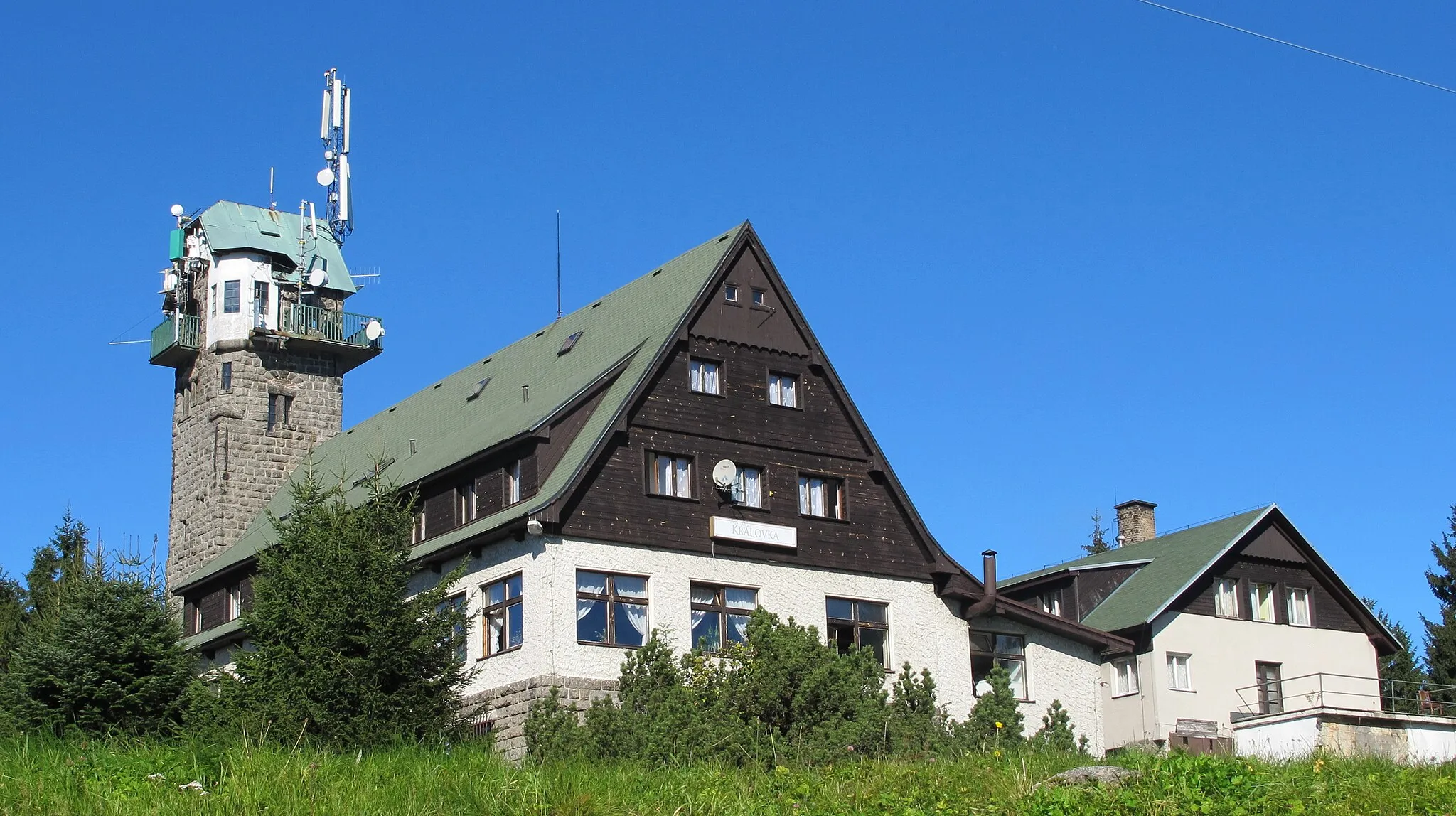 Photo showing: Tower Královka near Janov nad Nisou and Bedřichov in Jablonec nad Nisou District, Czech Republic