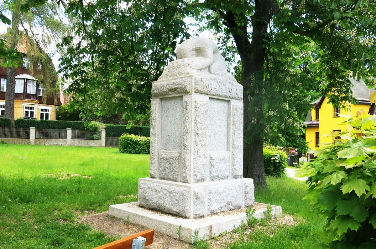 Photo showing: War memorial in Jablonec nad Nisou in Jablonec nad Nisou District – entry no. 36779.