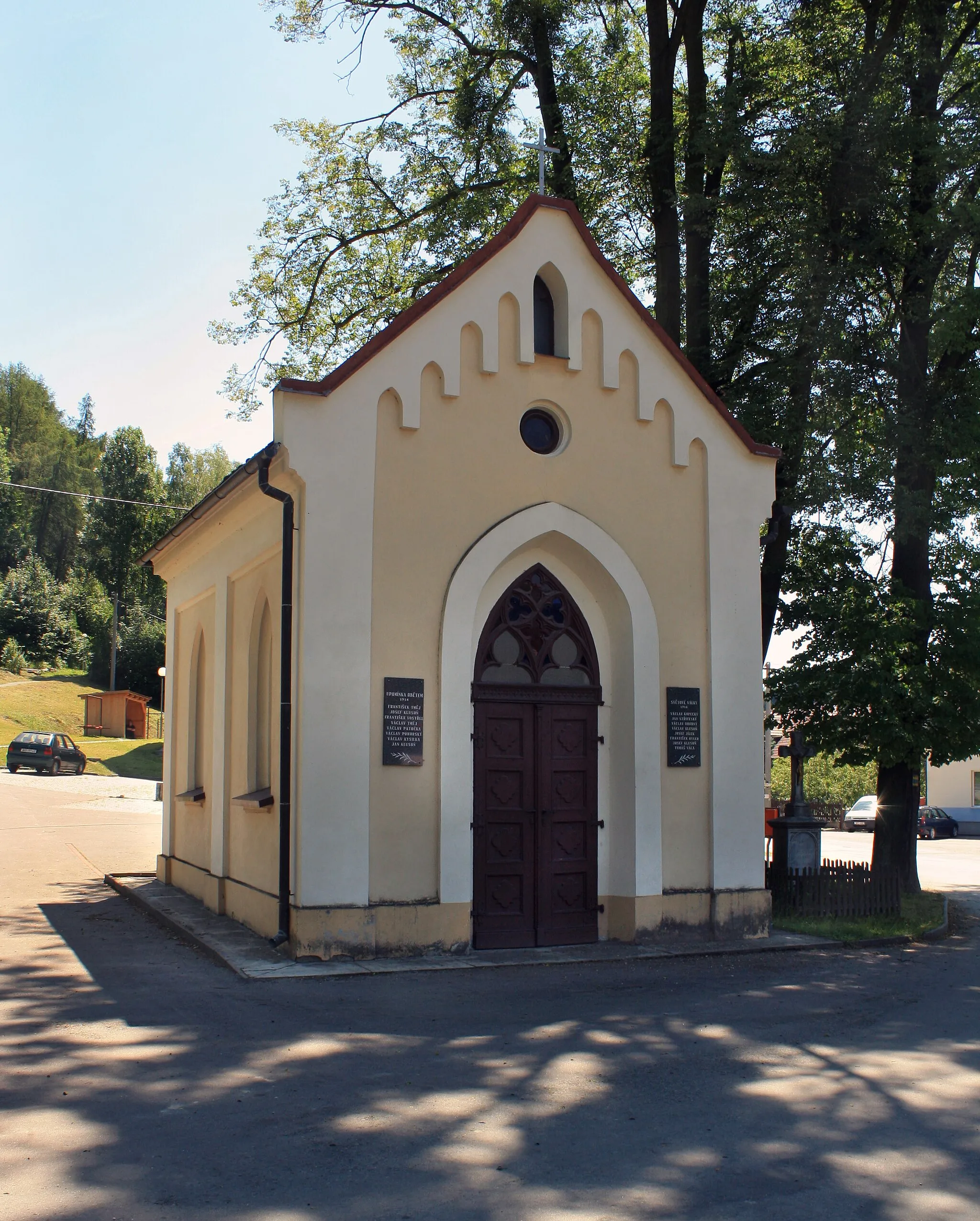 Photo showing: Chapel in the lower part of Sebranice, Czech Republic