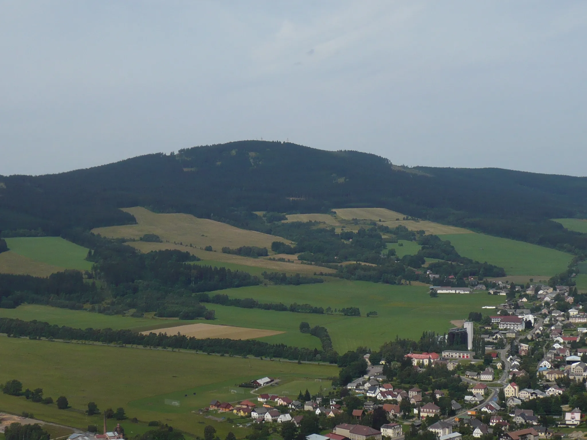 Photo showing: Krizova hora observation tower - Czech Republic - view to the surroundings