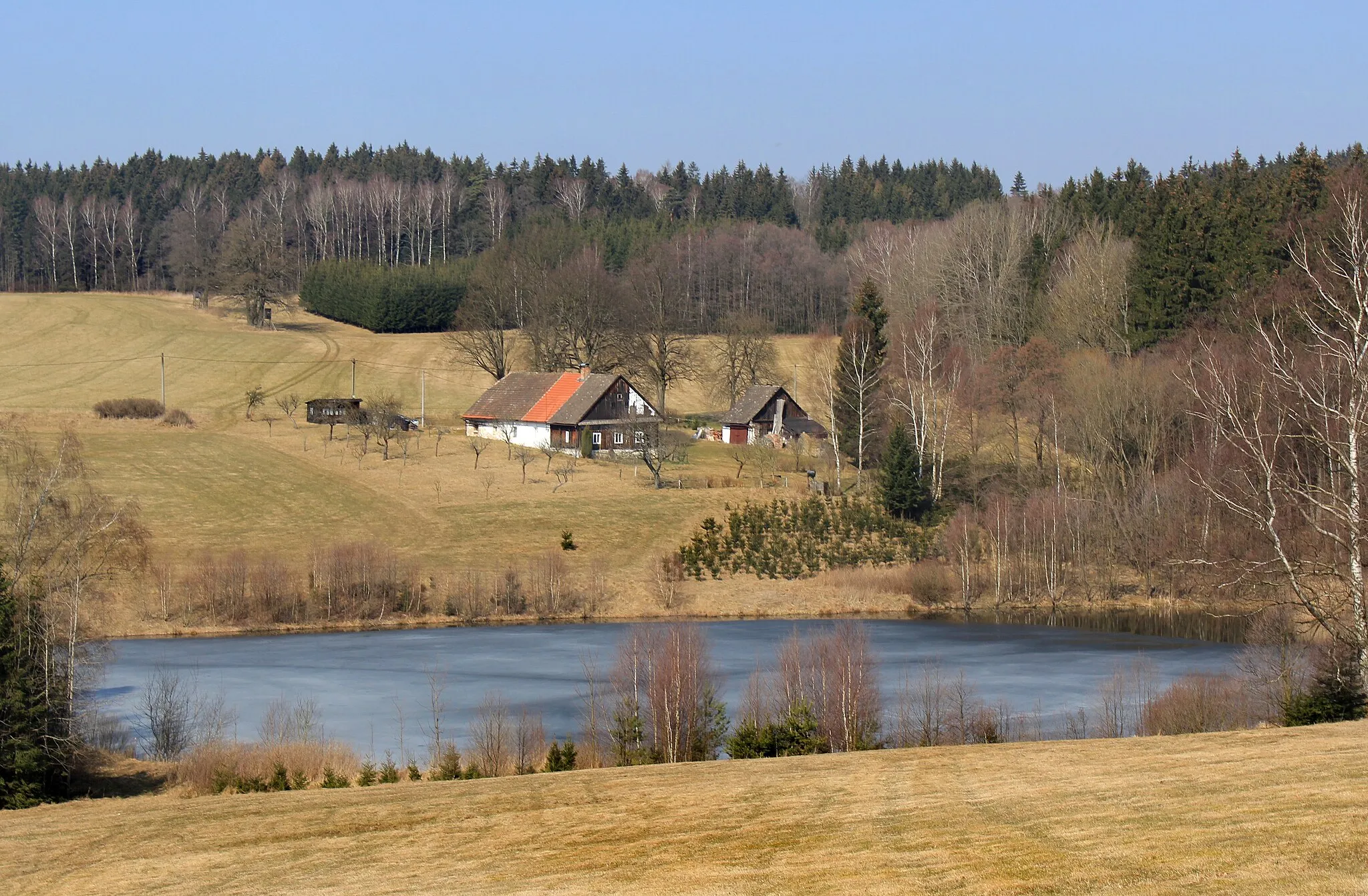 Photo showing: Village of "Petrkov 3. díl", part of Trhová Kamenice, Czech Republic.