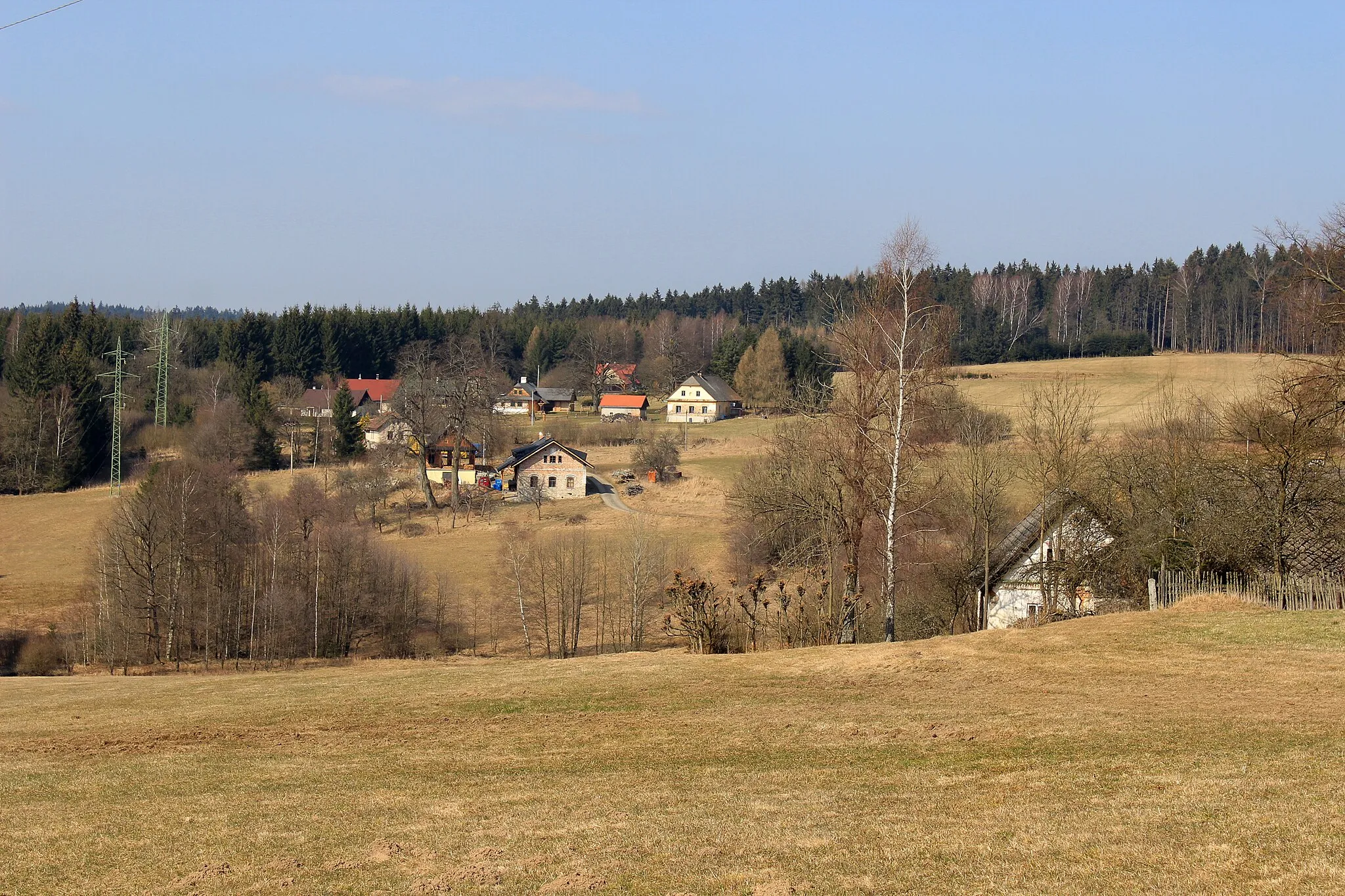Photo showing: Village of "Petrkov 3. díl", part of Trhová Kamenice, Czech Republic.