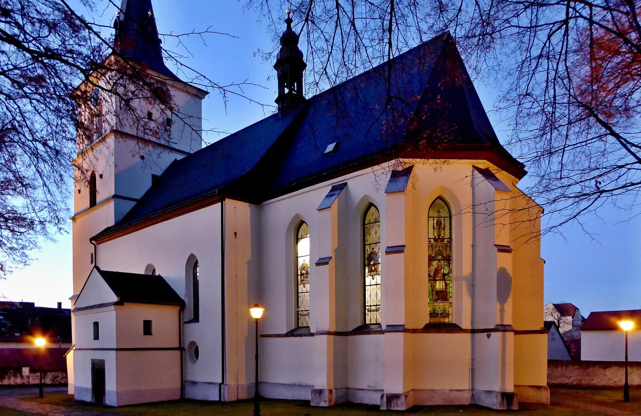Photo showing: Church of the Assumption of Virgin Mary in Skuteč, Tyršova street. Photo location: Czechia, Pardubice Region, Skuteč town.