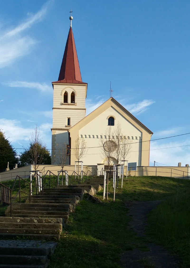 Photo showing: Church of St. Peter and Paul, Rozhovice, Czech Republic