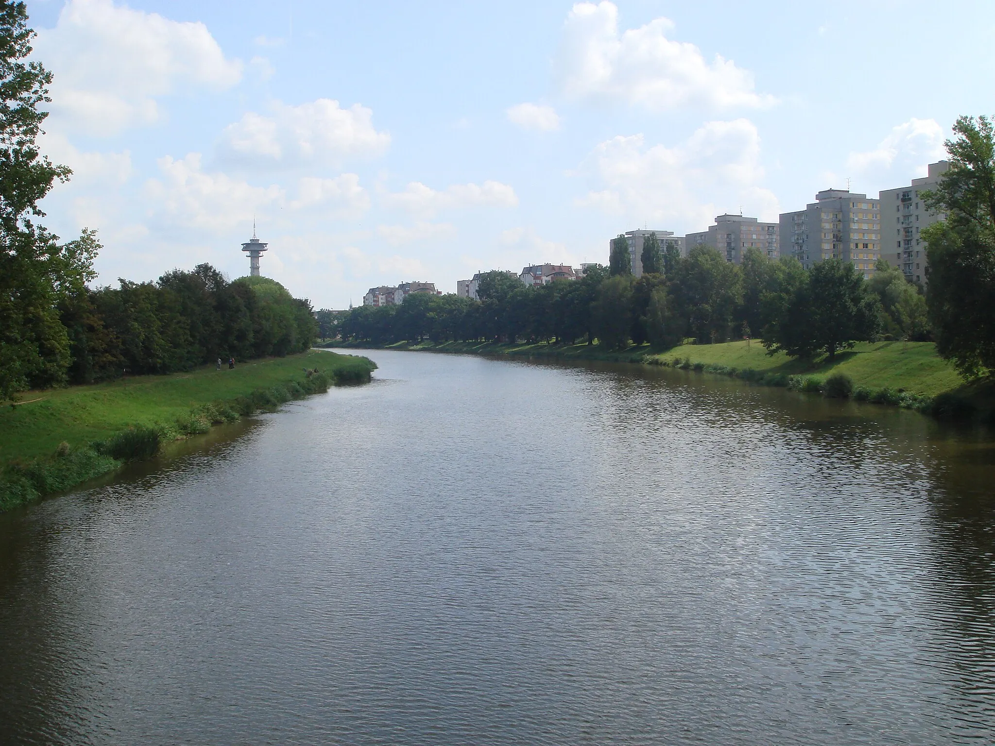 Photo showing: River Labe in Pardubice (Pardubice Region, Czech Republic).
