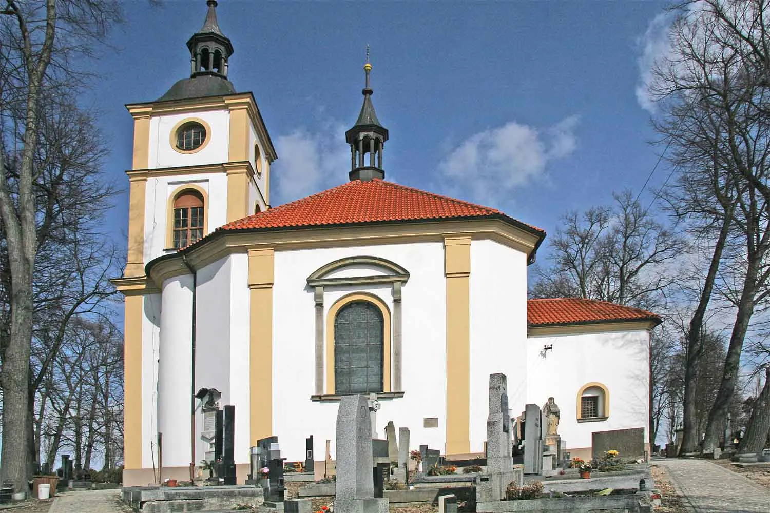 Photo showing: Kostel Božího Těla na vrchu Oreb u Třebechovic pod Orebem