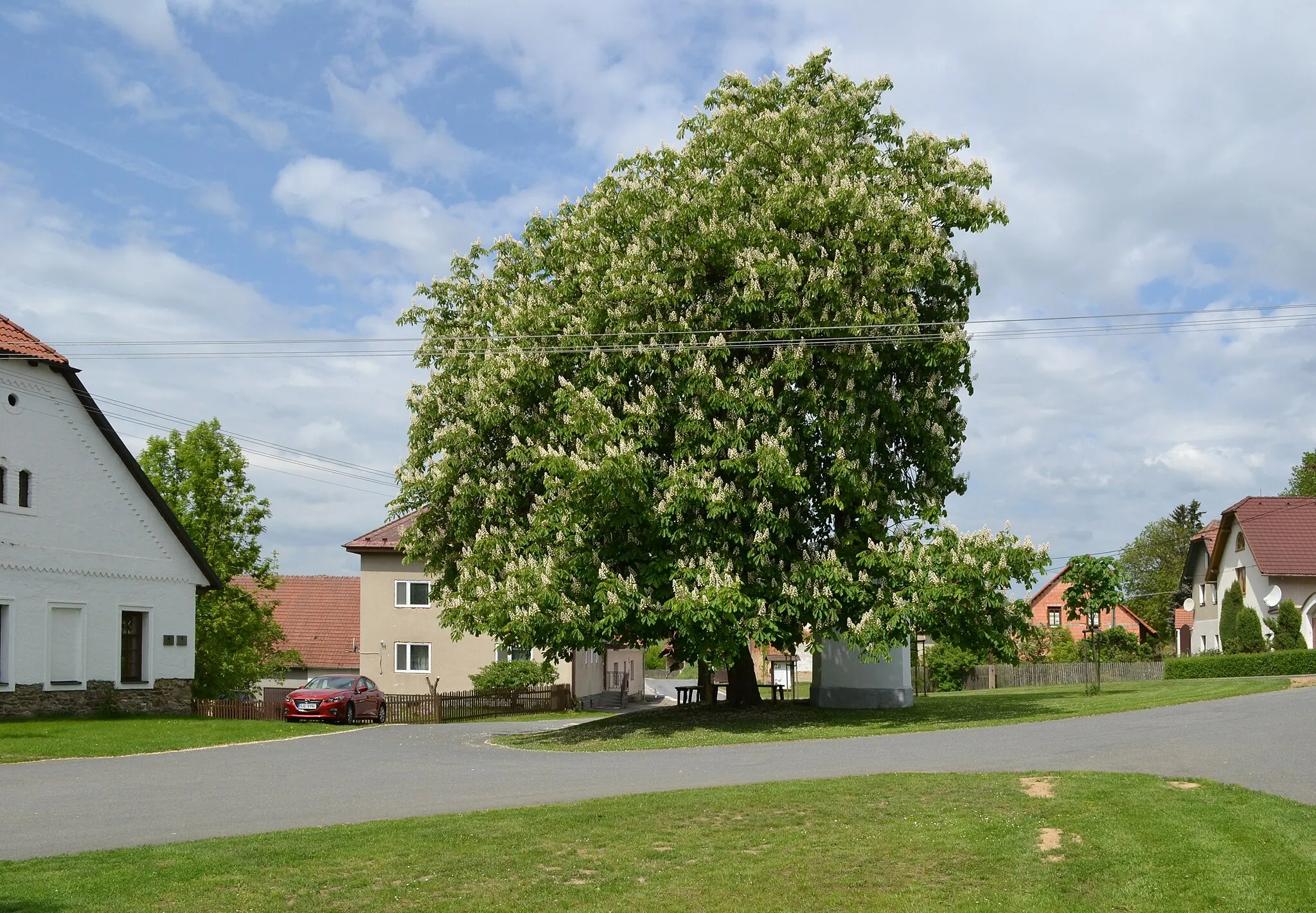 Photo showing: Horní Rožínka - náves