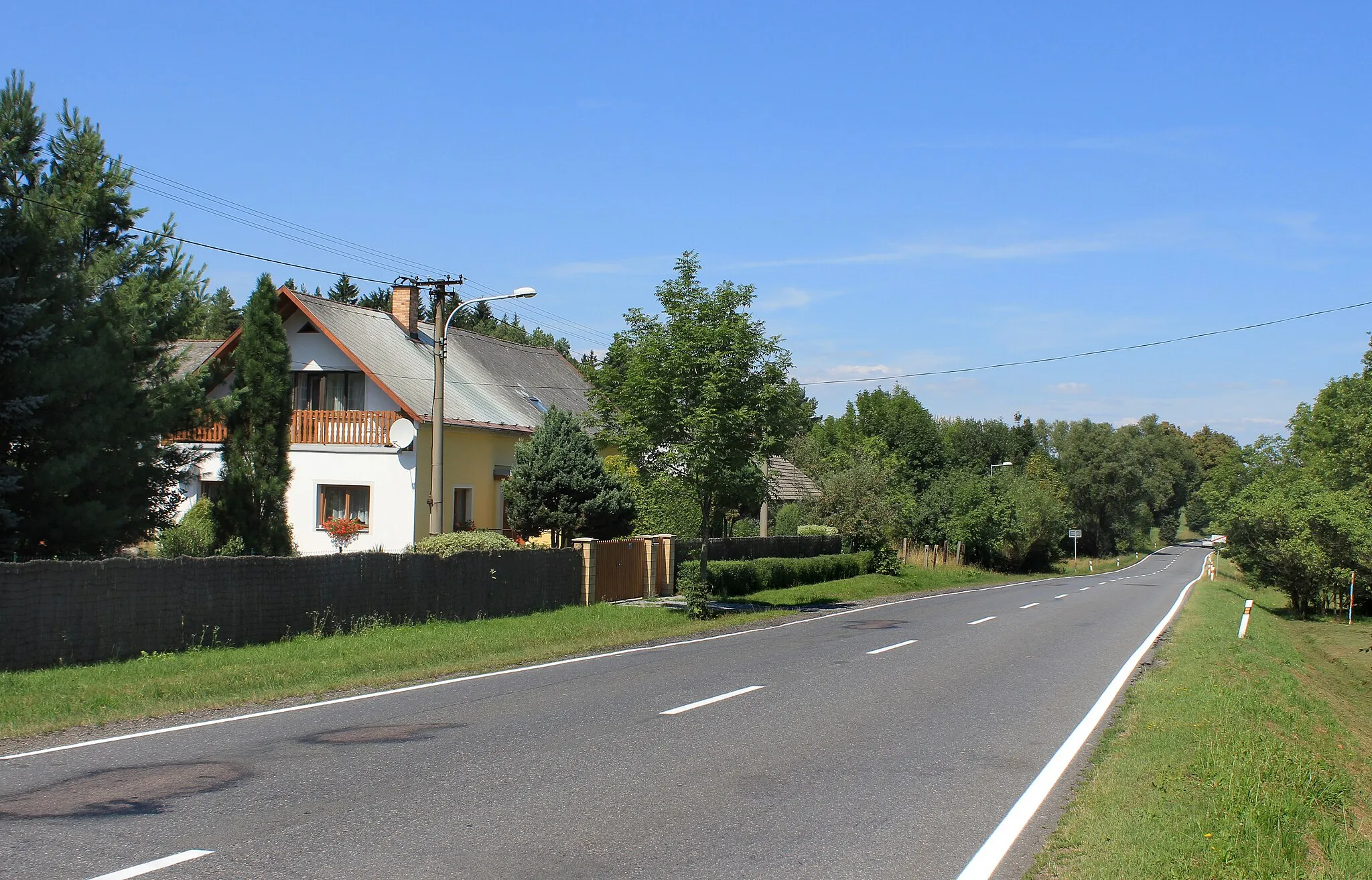 Photo showing: Road No 366 in Kukle, Czech Republic.
