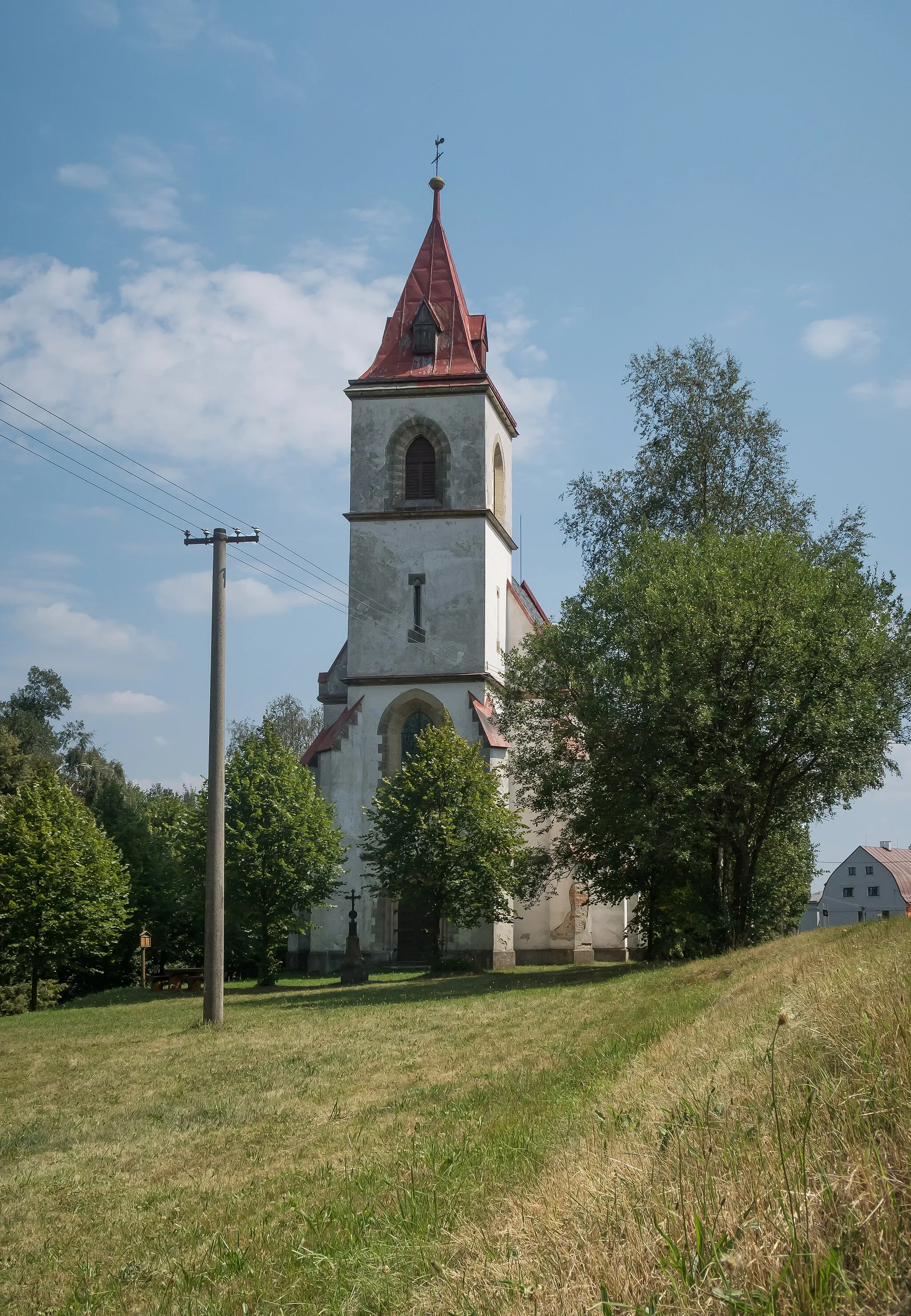 Photo showing: Borová, church of Saint Catherine