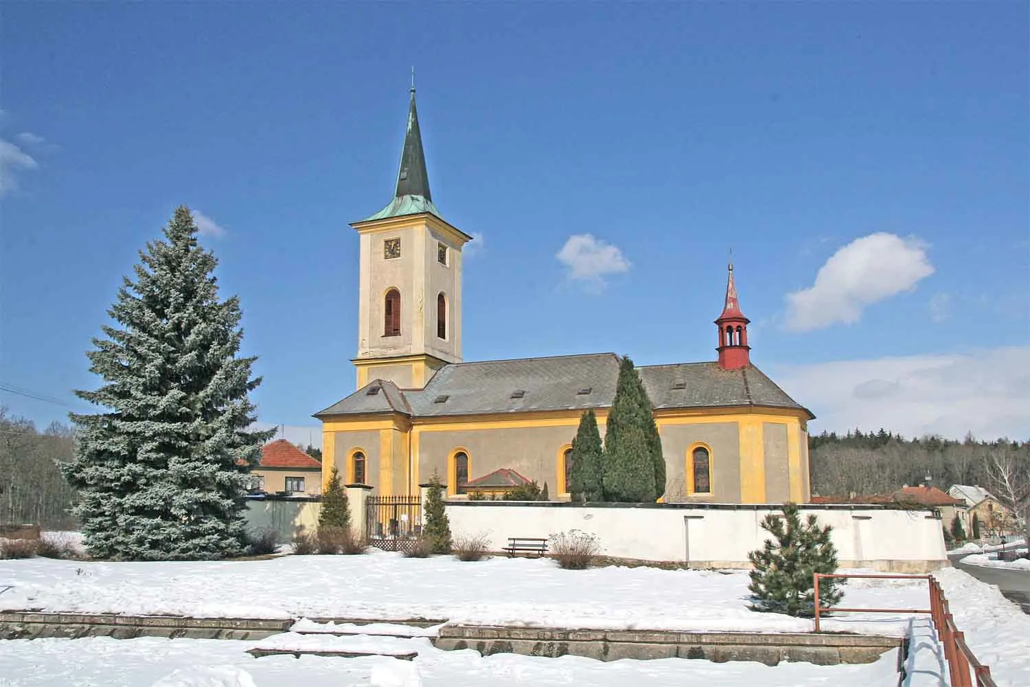 Photo showing: Church of the Ascension in Sruby near Vysoké Mýto, Ústí nad Orlicí District, Czech Republic.