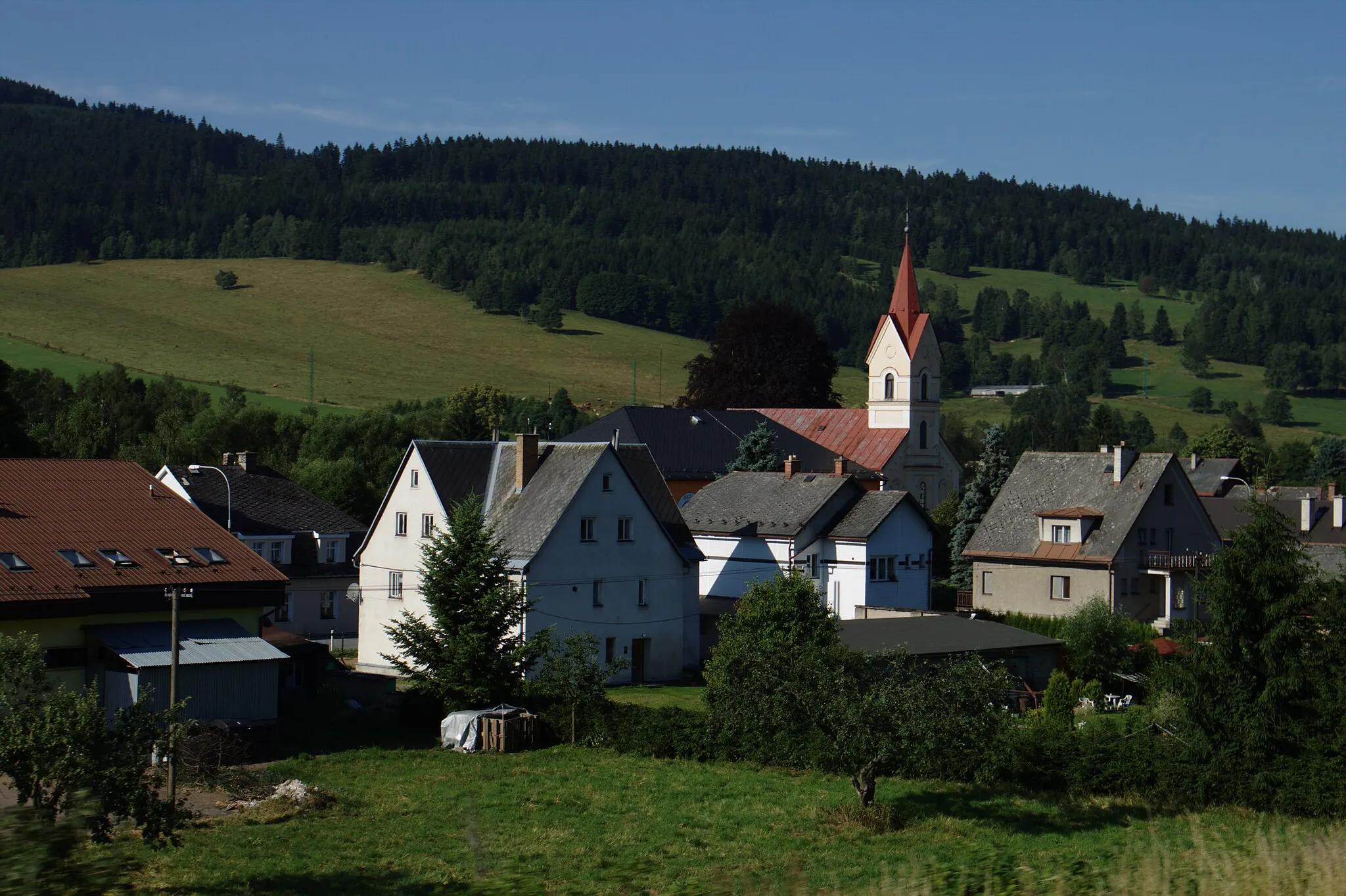 Photo showing: View of the town of Lichkov, Pardubice Region, CZ