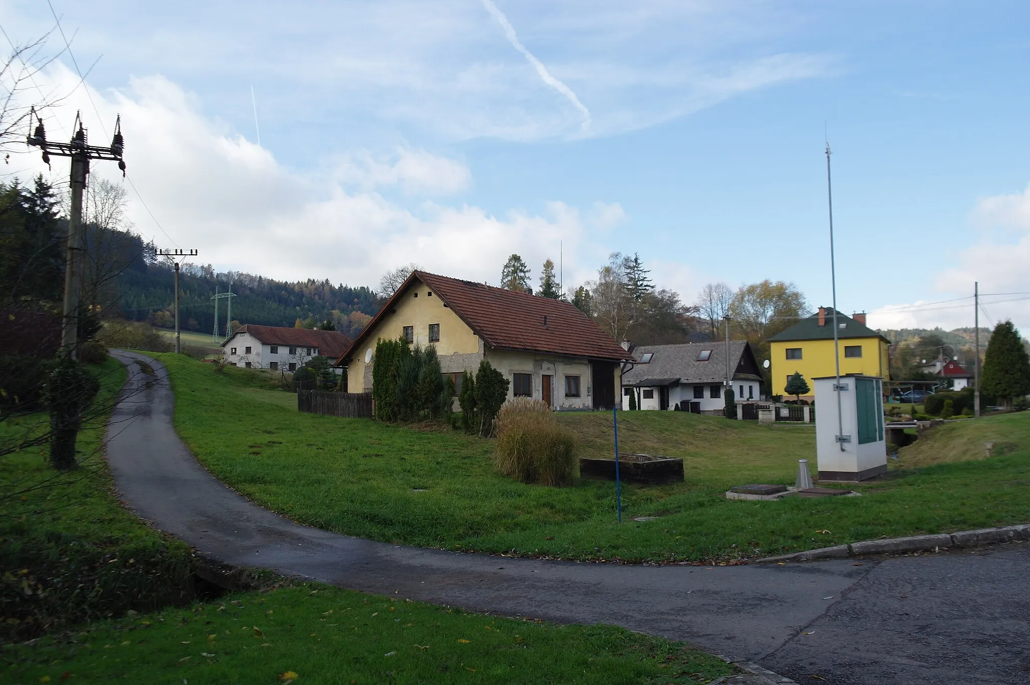 Photo showing: Domy ve vesnici Hnátnice v Pardubickém kraji