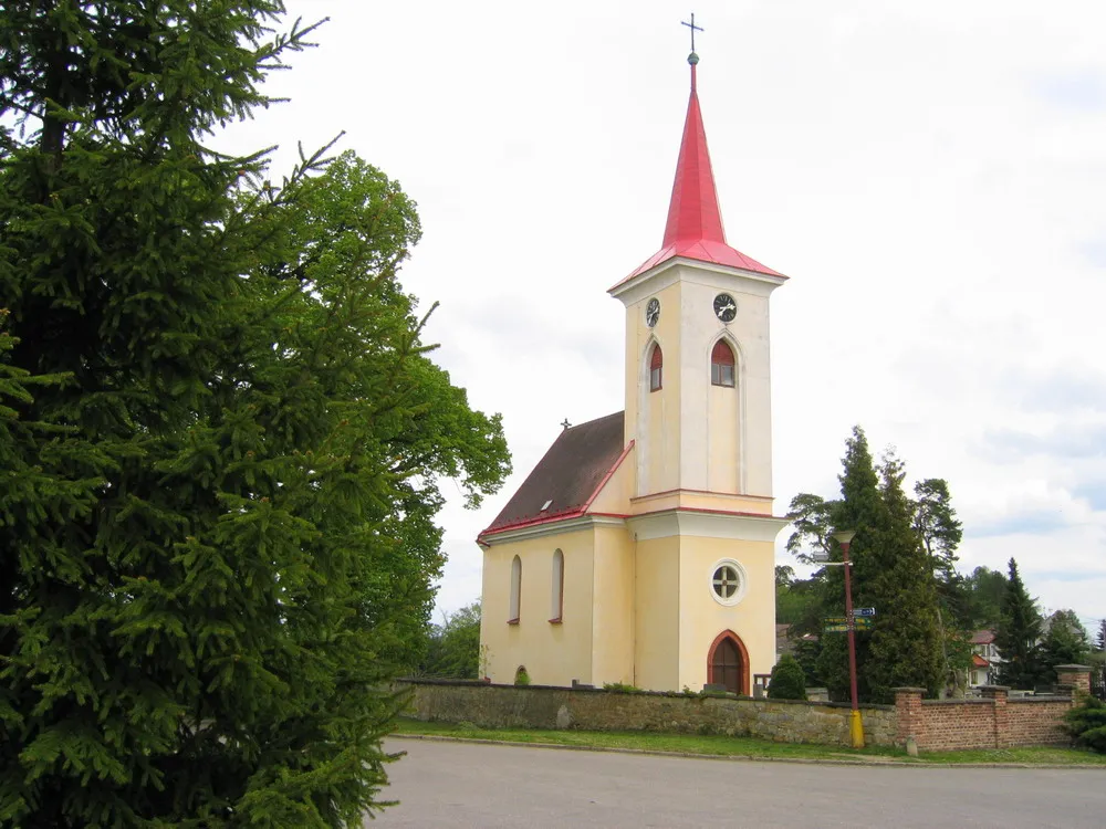 Photo showing: Church of the Trnsfiguration in Velichovky, Náchod District, Czech Republic.