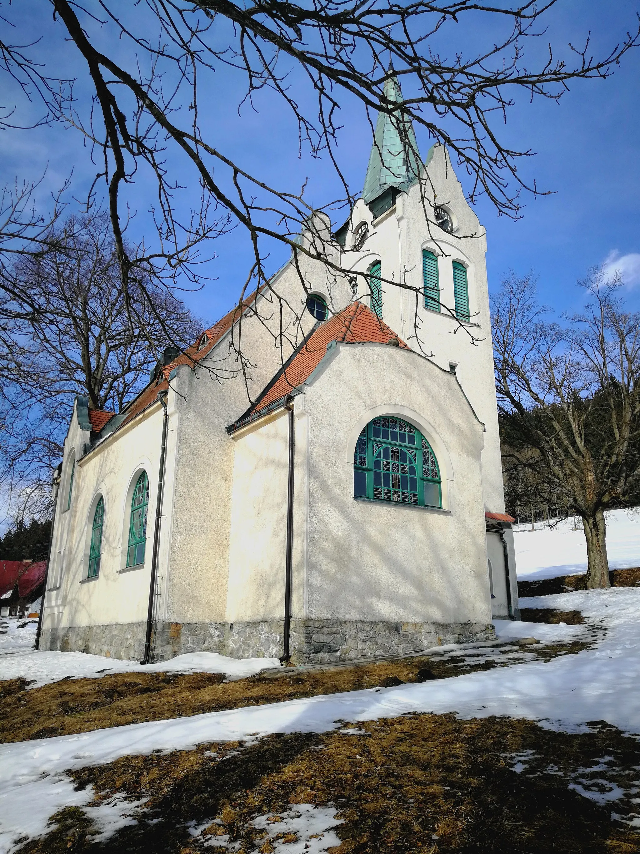 Photo showing: Evangelický kostel (Strážné). Česká republika.