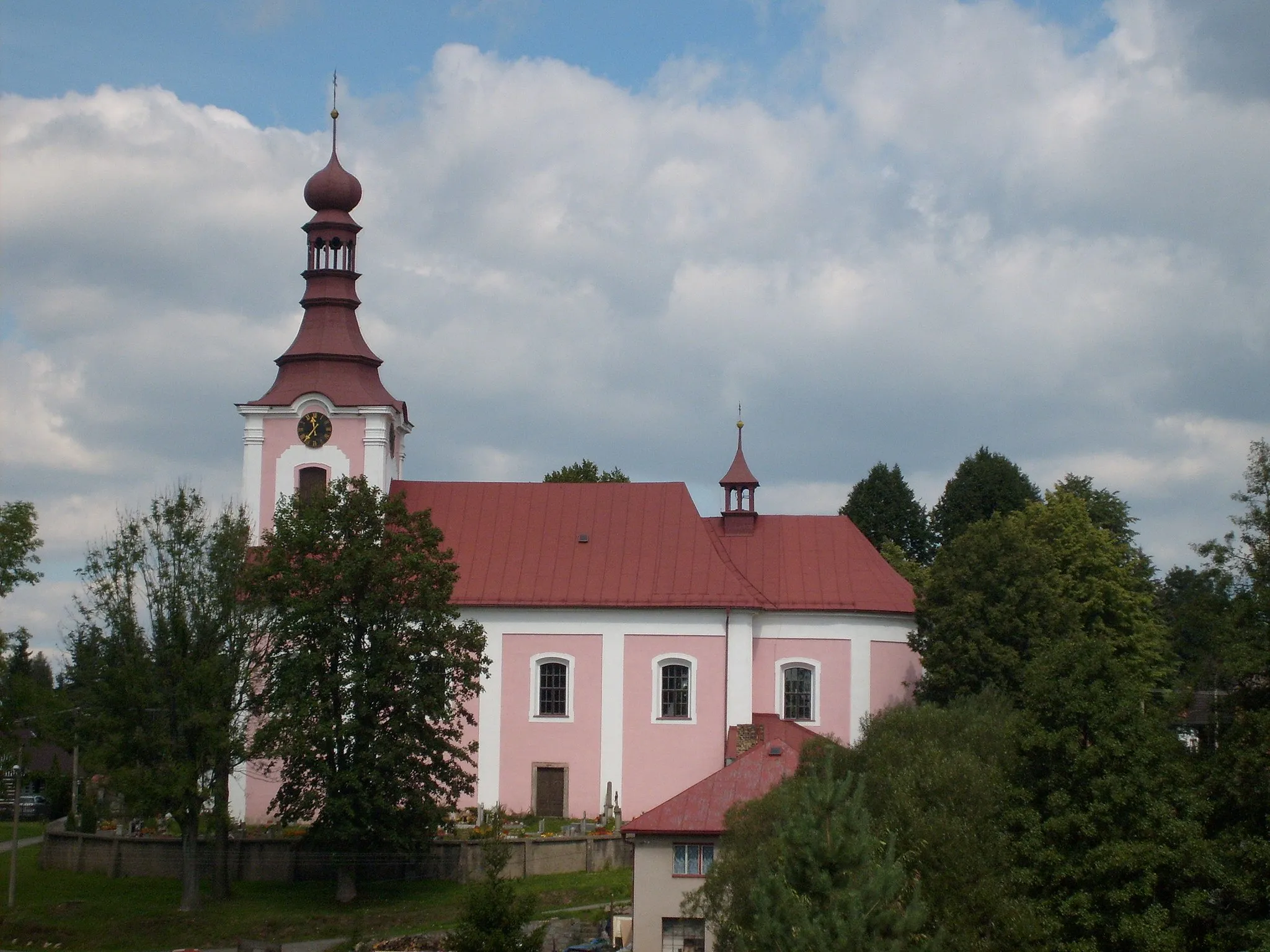 Photo showing: Kostel svatého Mikuláše v Dobřanech, Rychnov nad Kněžnou District, Hradec Králové Region, Czech Republic