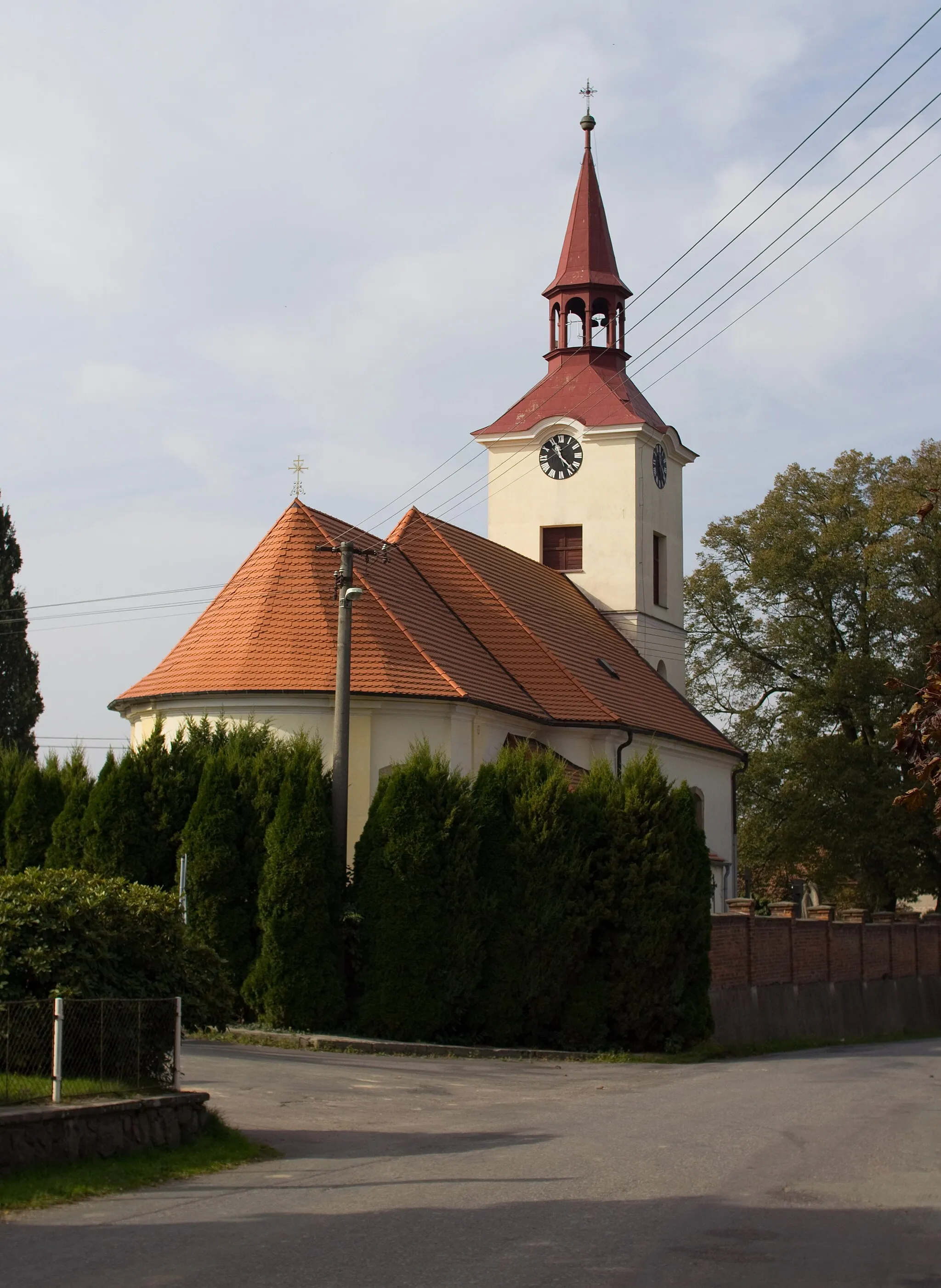 Photo showing: Church, Chleny, Rychnov nad Kněžnou District, Hradec Králové Region