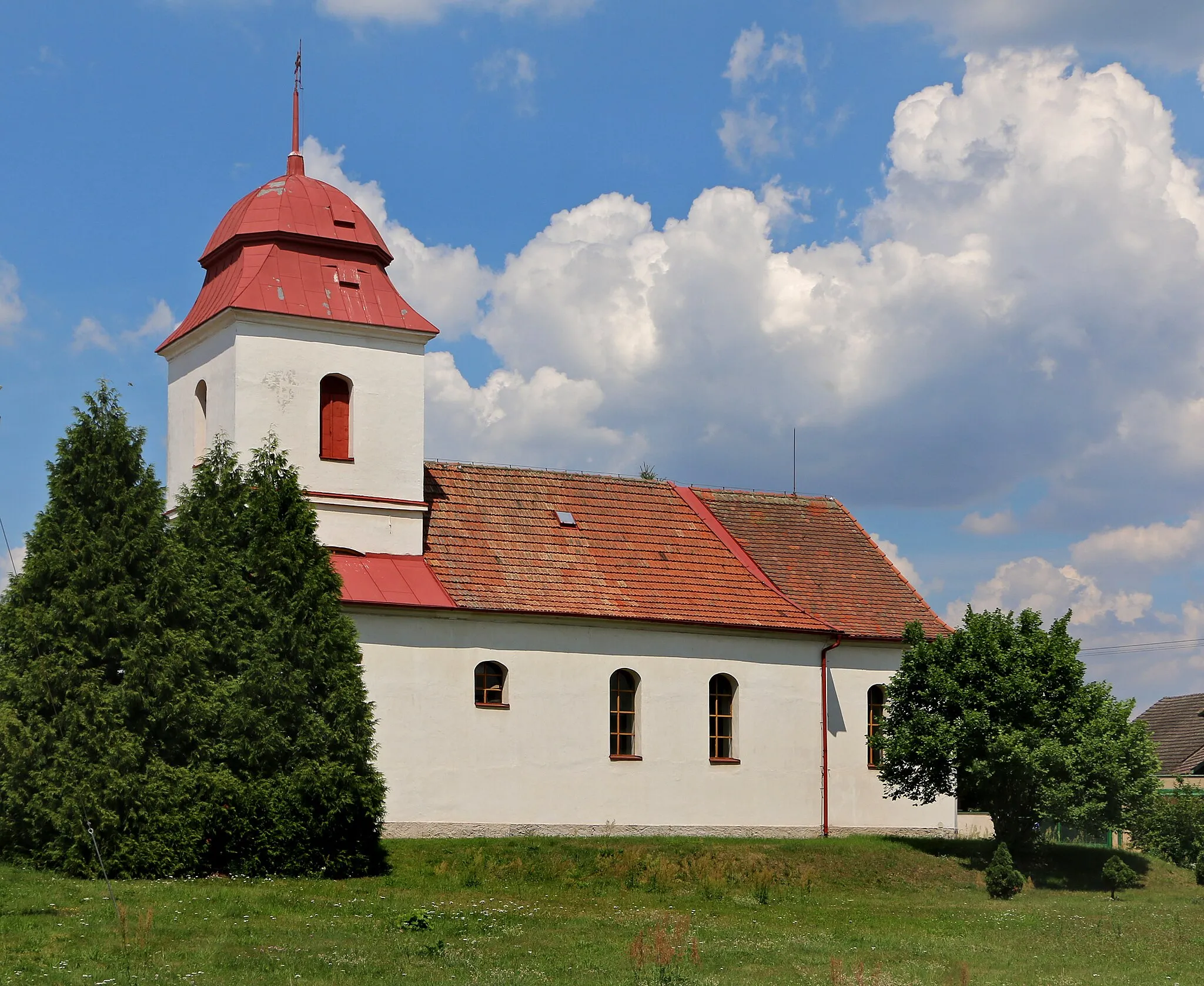 Photo showing: Church in Albrechtice nad Orlicí, Czech Republic.