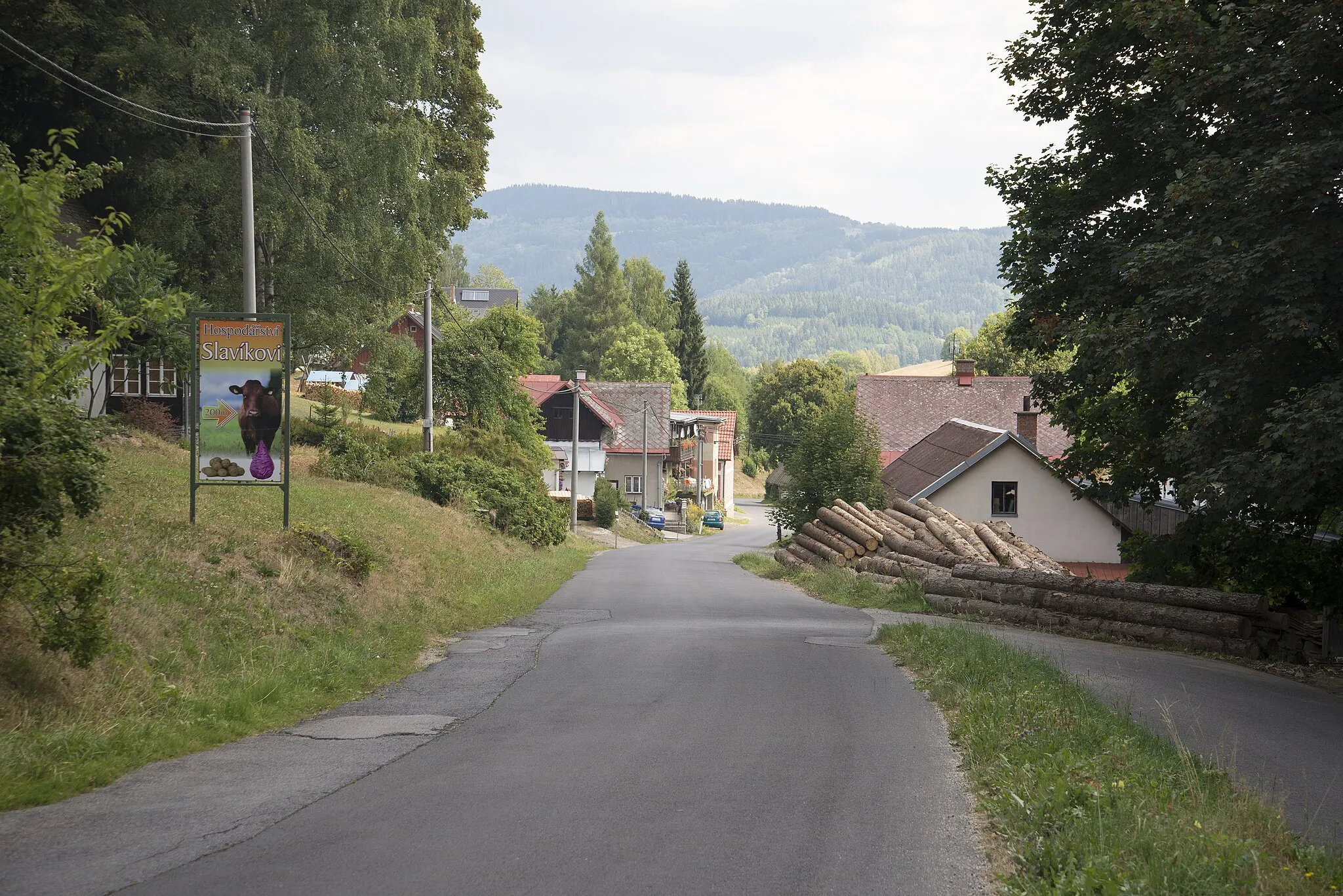 Photo showing: Horní Tříč, village, part of the city Vysoké nad Jizerou, Semily district, Liberec Region