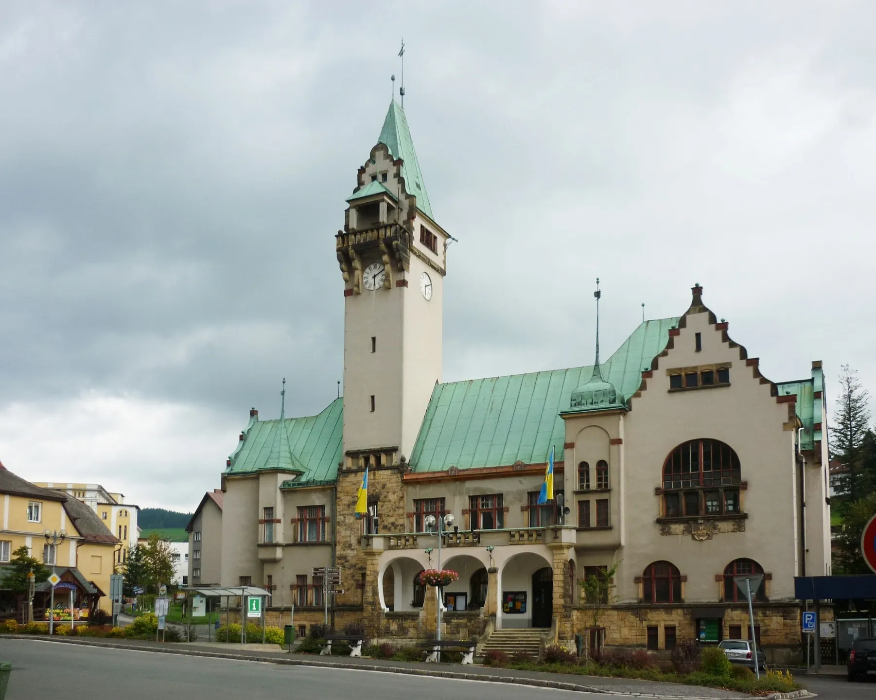 Photo showing: Horní Rokytnice - část obce Rokytnice nad Jizerou- radnice