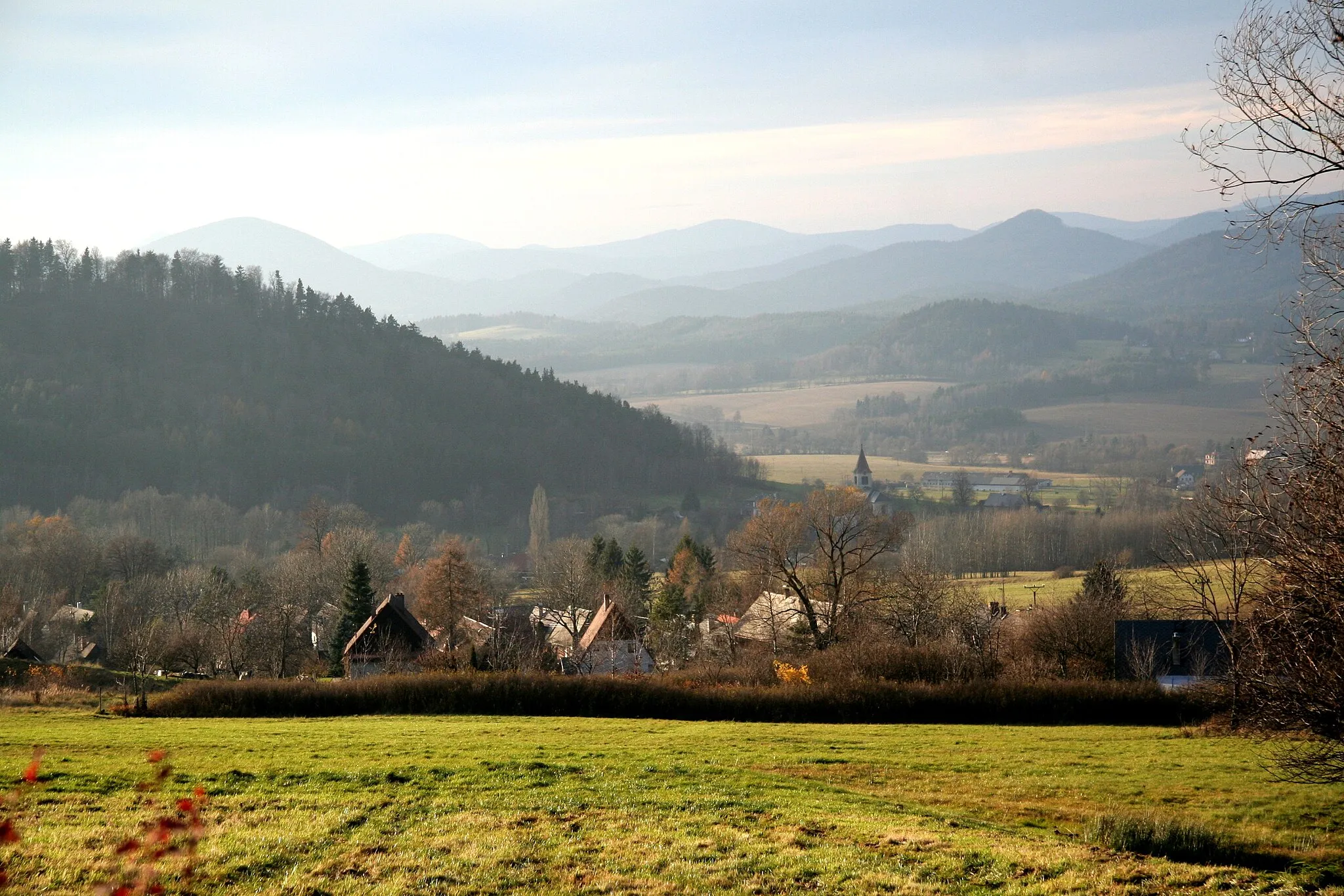 Photo showing: Blick über Deutsch Pankraz / Jitrava