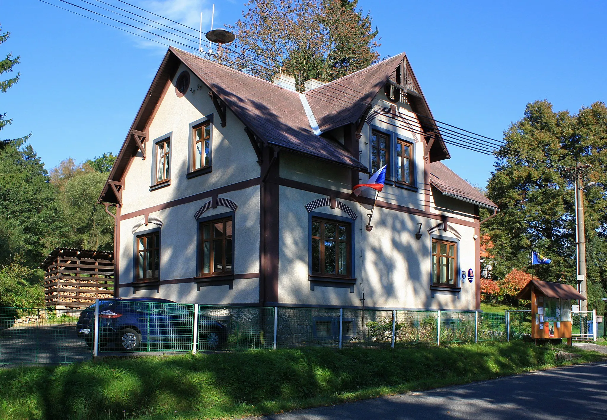 Photo showing: Municipal office in Nová Ves, Czech Republic