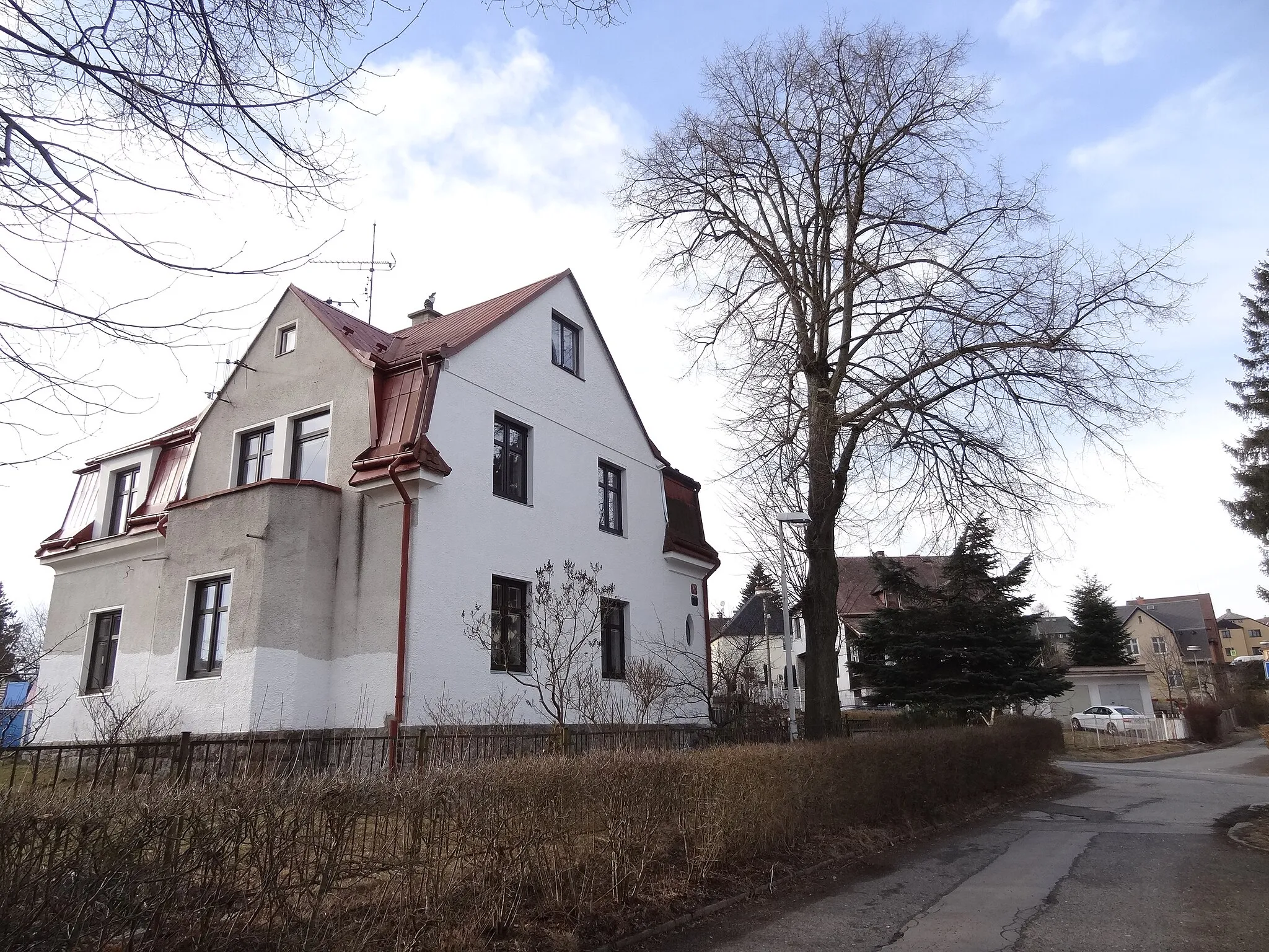 Photo showing: Ruprechtice (Liberec XIV) - dům čp. 375 na rohu ulic Světlé a Rychtářské