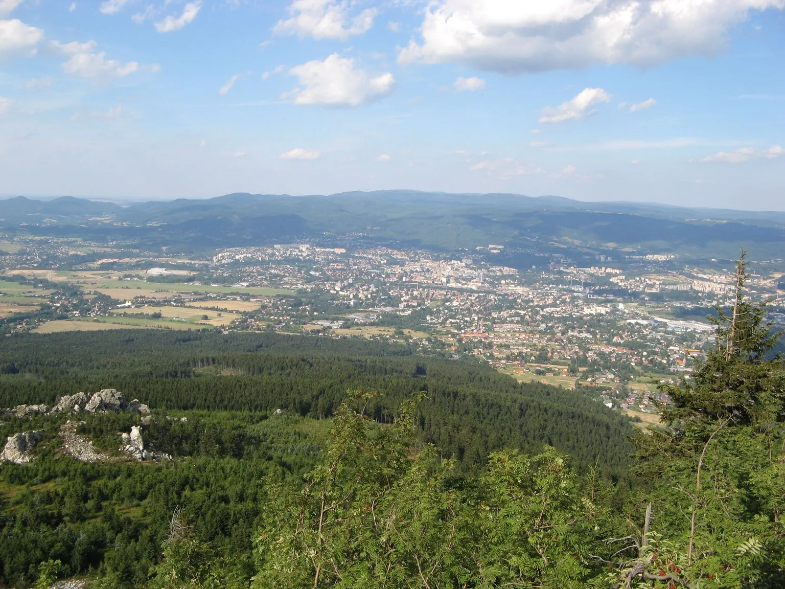 Photo showing: Liberec, Czech Republic, view from Ještěd