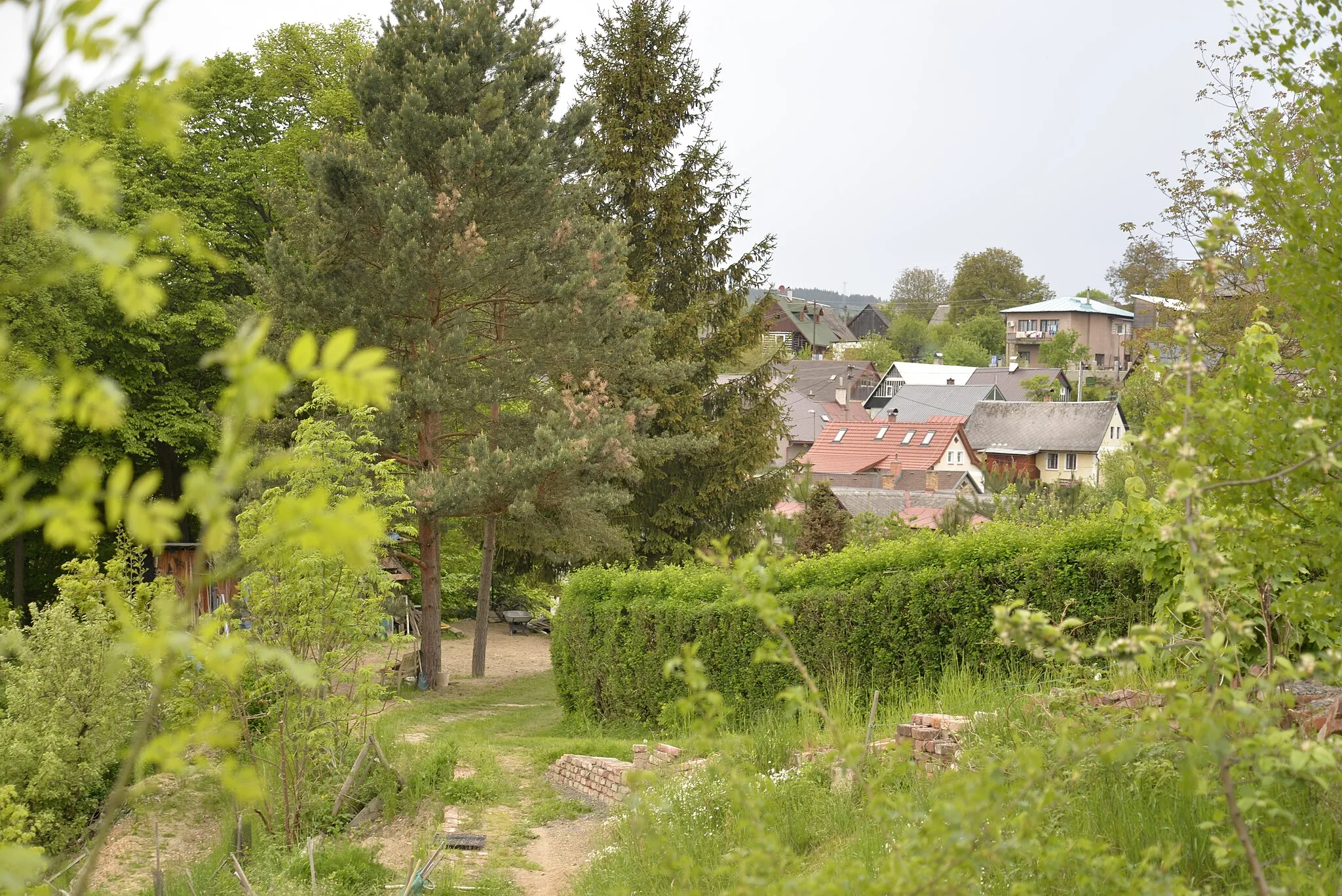 Photo showing: Hrubá Horka - panorama of the village