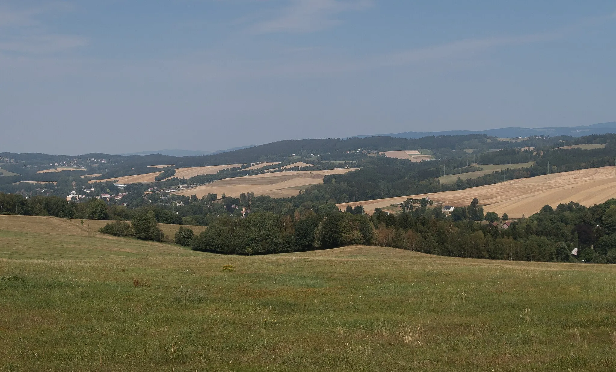 Photo showing: near Pulečný, panorama