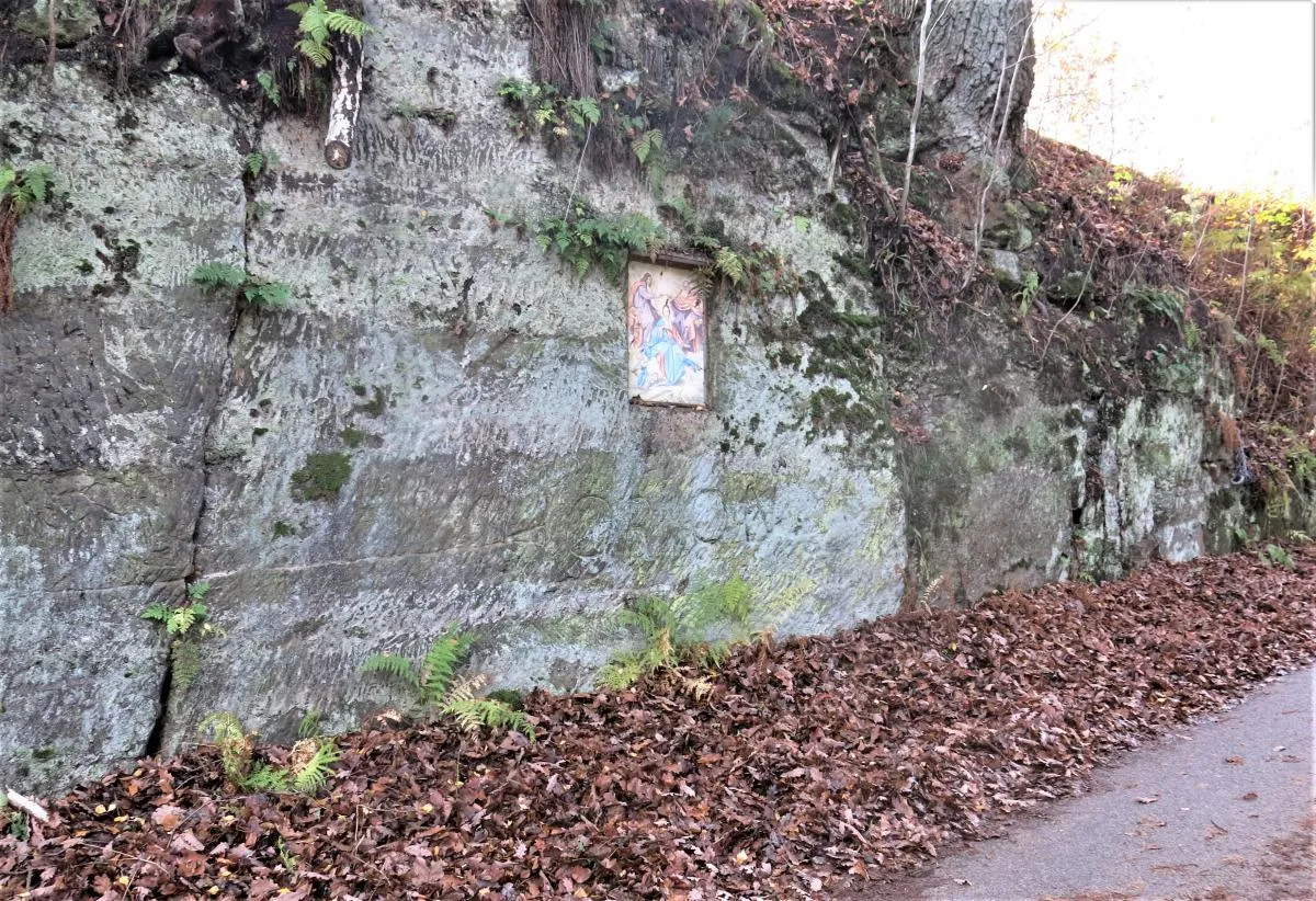 Photo showing: Rural holy picture in Kunratice in Děčín District – entry no. 41276.