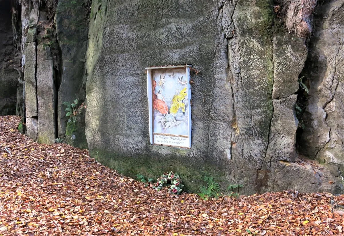 Photo showing: Rural holy picture in Kunratice in Děčín District – entry no. 41280.