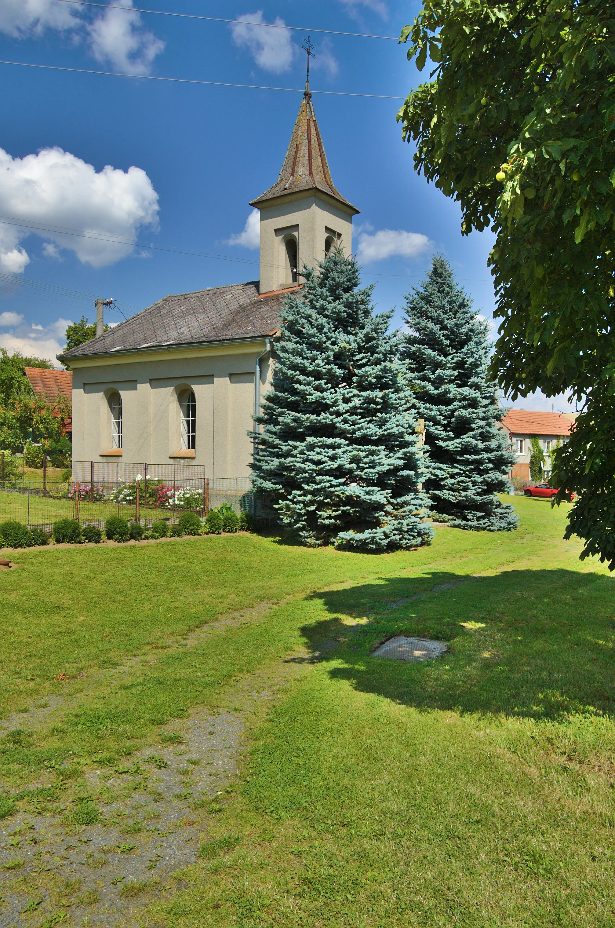 Photo showing: Kaple svatého Jana Nepomuckého, Milkov, Ludmírov, okres Prostějov