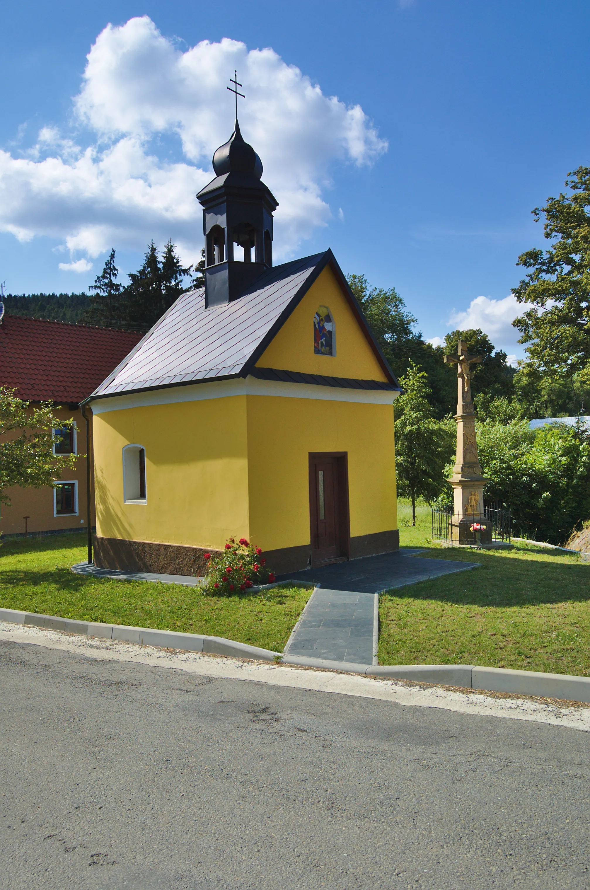 Photo showing: Kaple na návsi, Vojtěchov, Hvozd, okres Prostějov