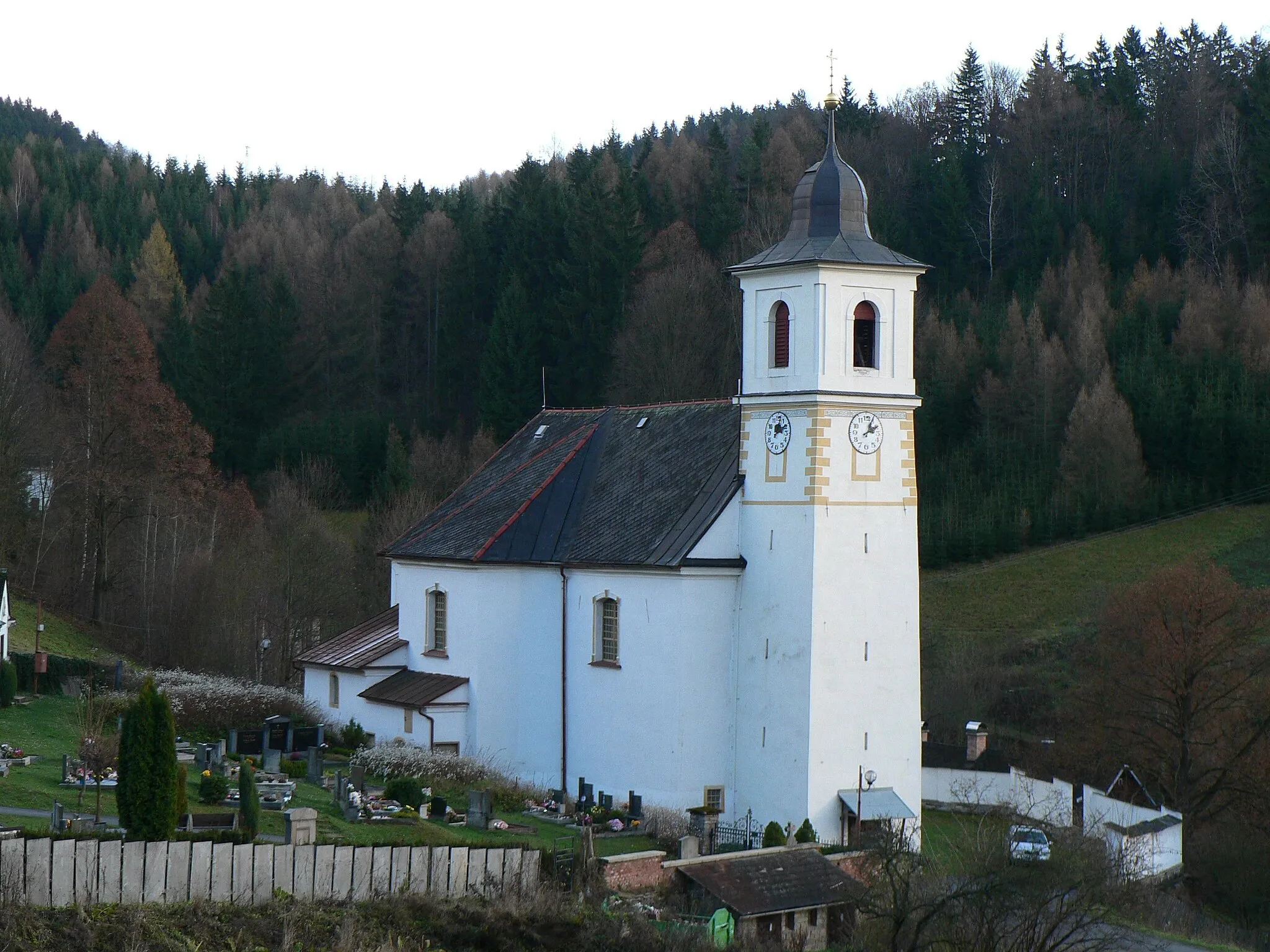 Photo showing: Kostel svatého Mikuláše (Hanušovice)