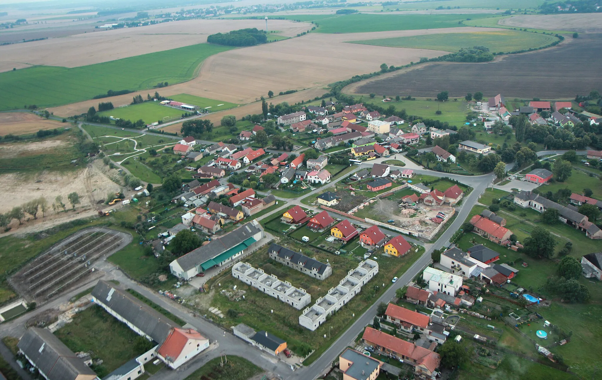 Photo showing: South part of Kosořice village, Czech Republic