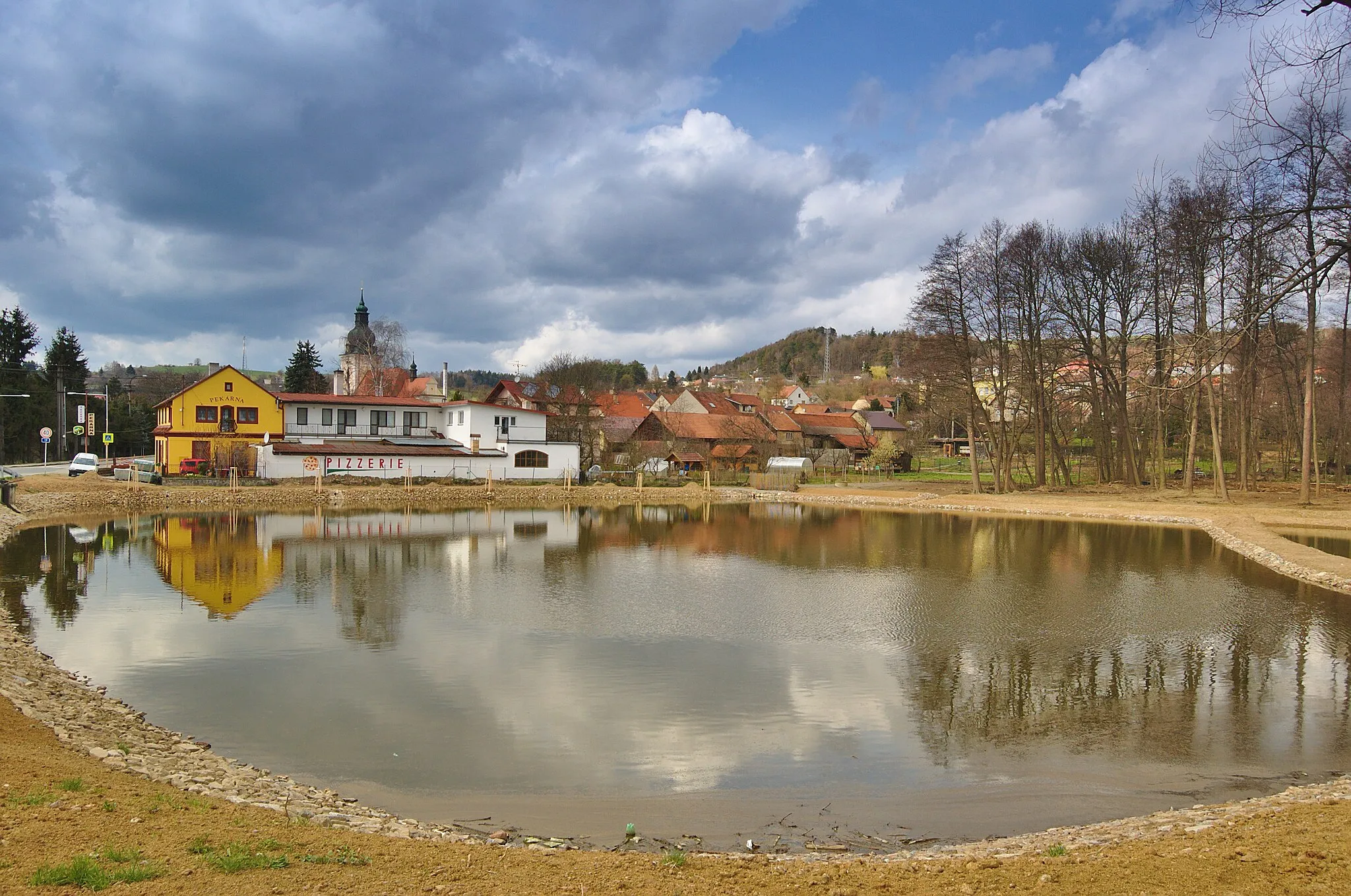 Photo showing: Rybník na Kunštátském potoce, Kunštát, okres Blansko