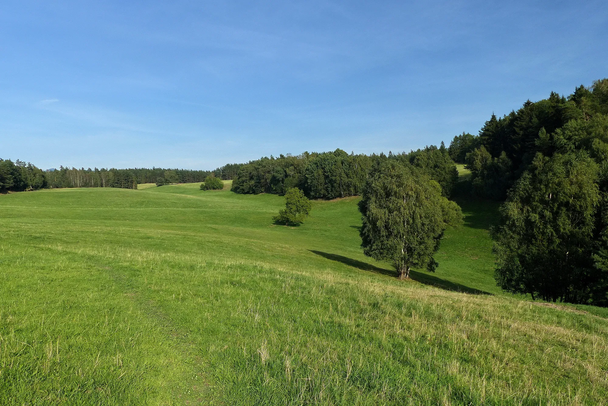 Photo showing: Bývalá Černá Novina, v dáli Ještěd