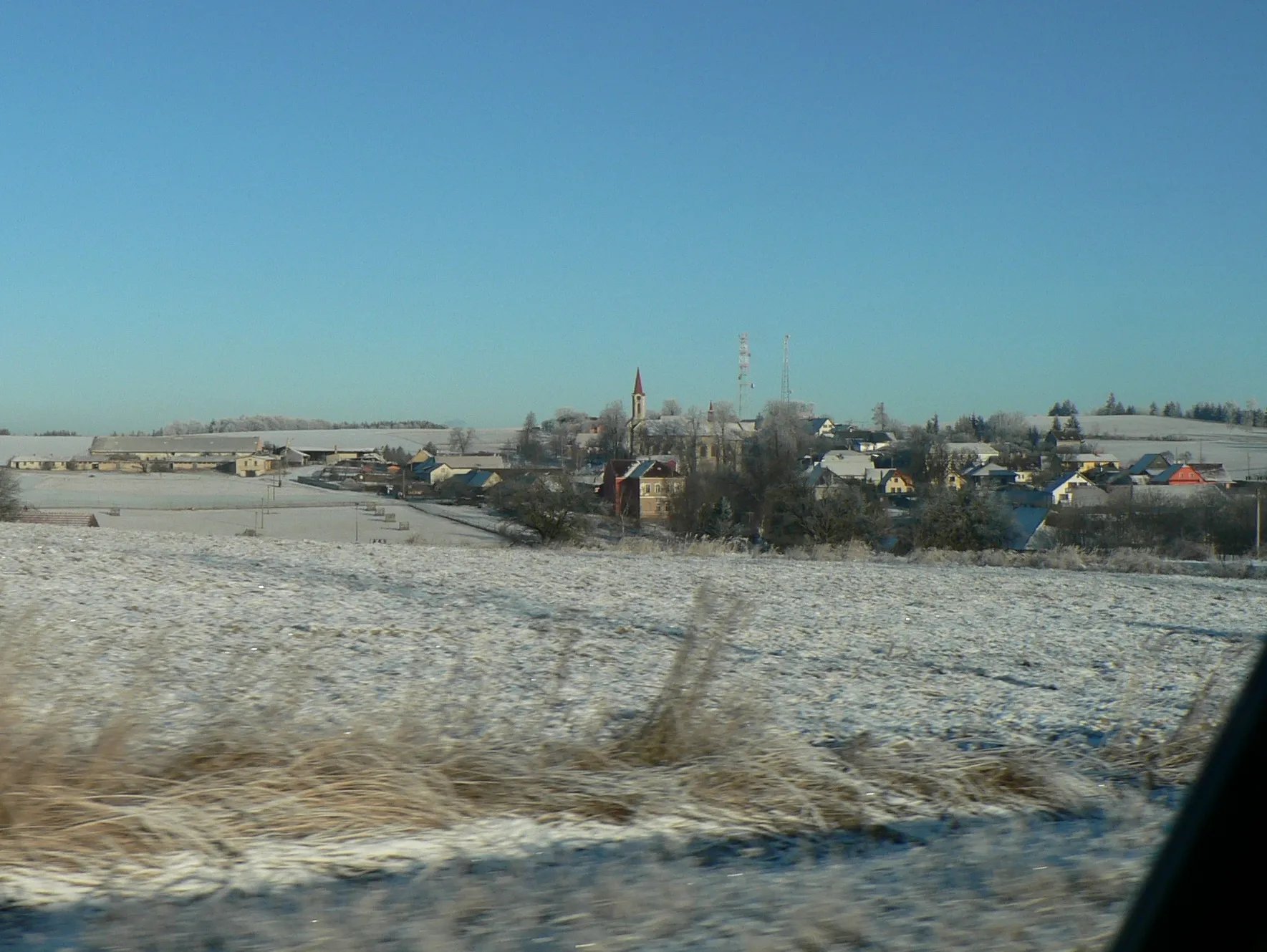 Photo showing: Pohled na Studenou Loučku, leden 2009
